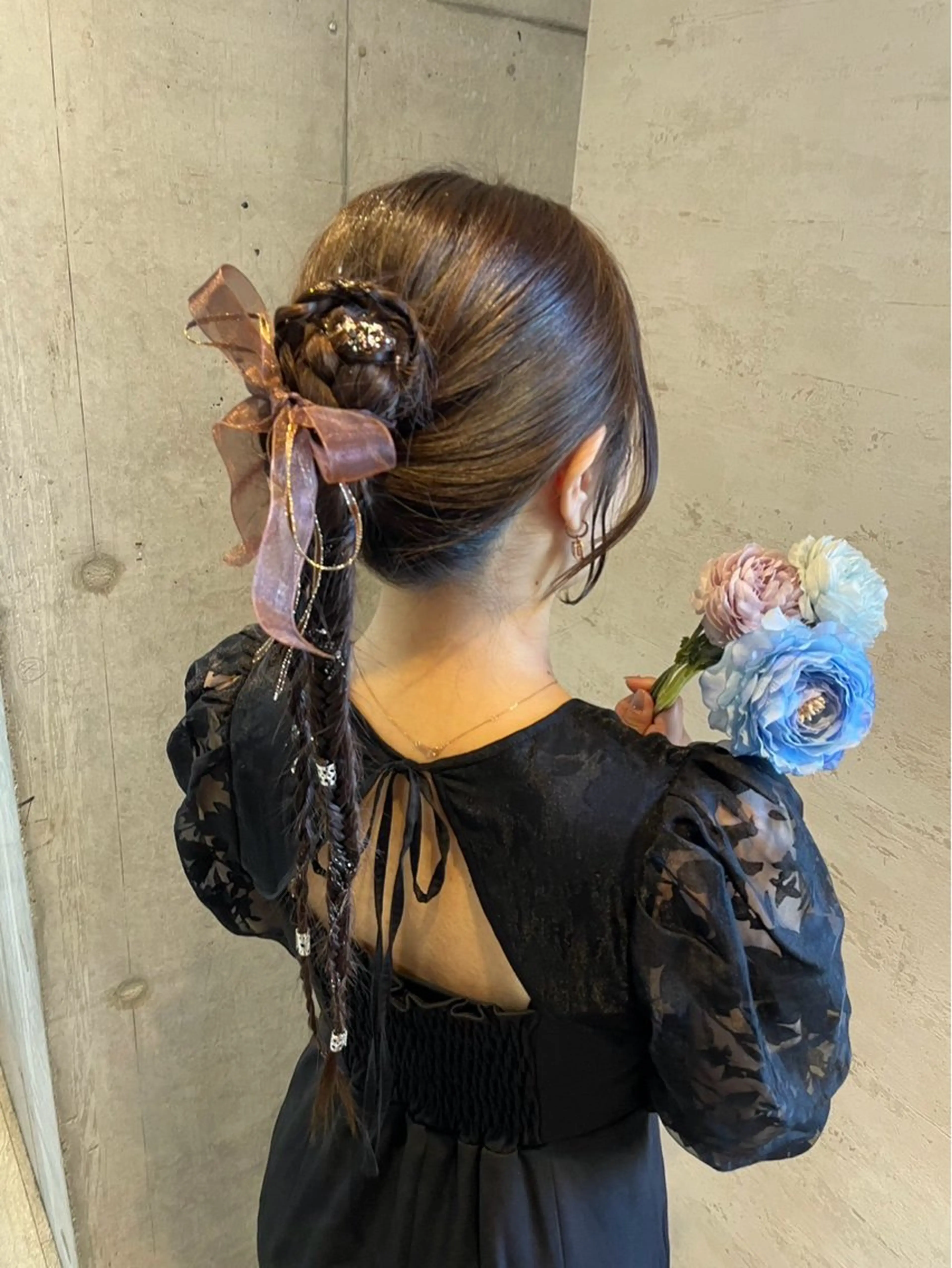 ロング ヘアアレンジ ヘアセット 美髪× ヘアセット✨Araiのヘアスタイル