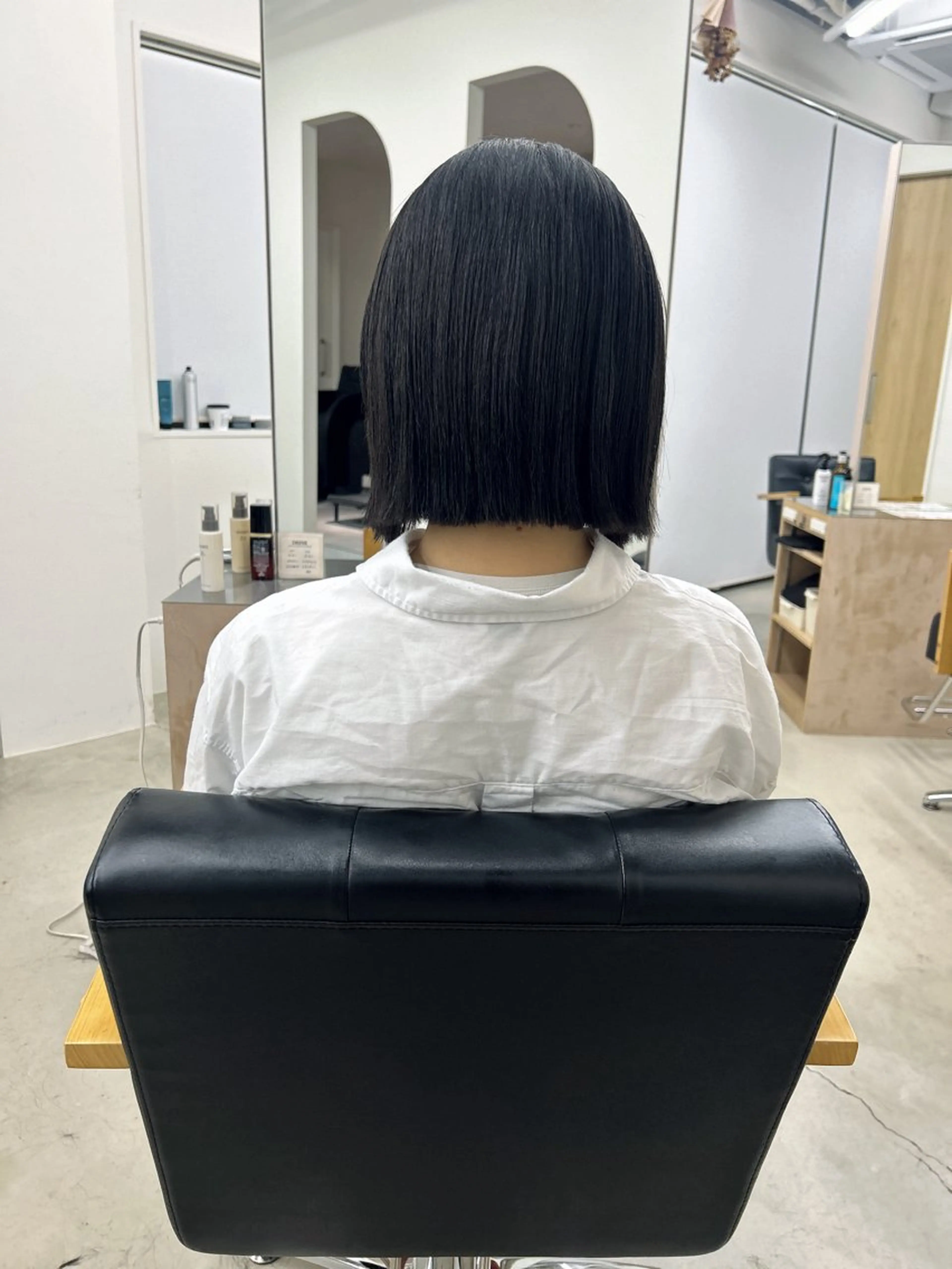 ショート 切りっぱなしボブ ボブ noa  🦋 ブリーチ/暖色のヘアスタイル