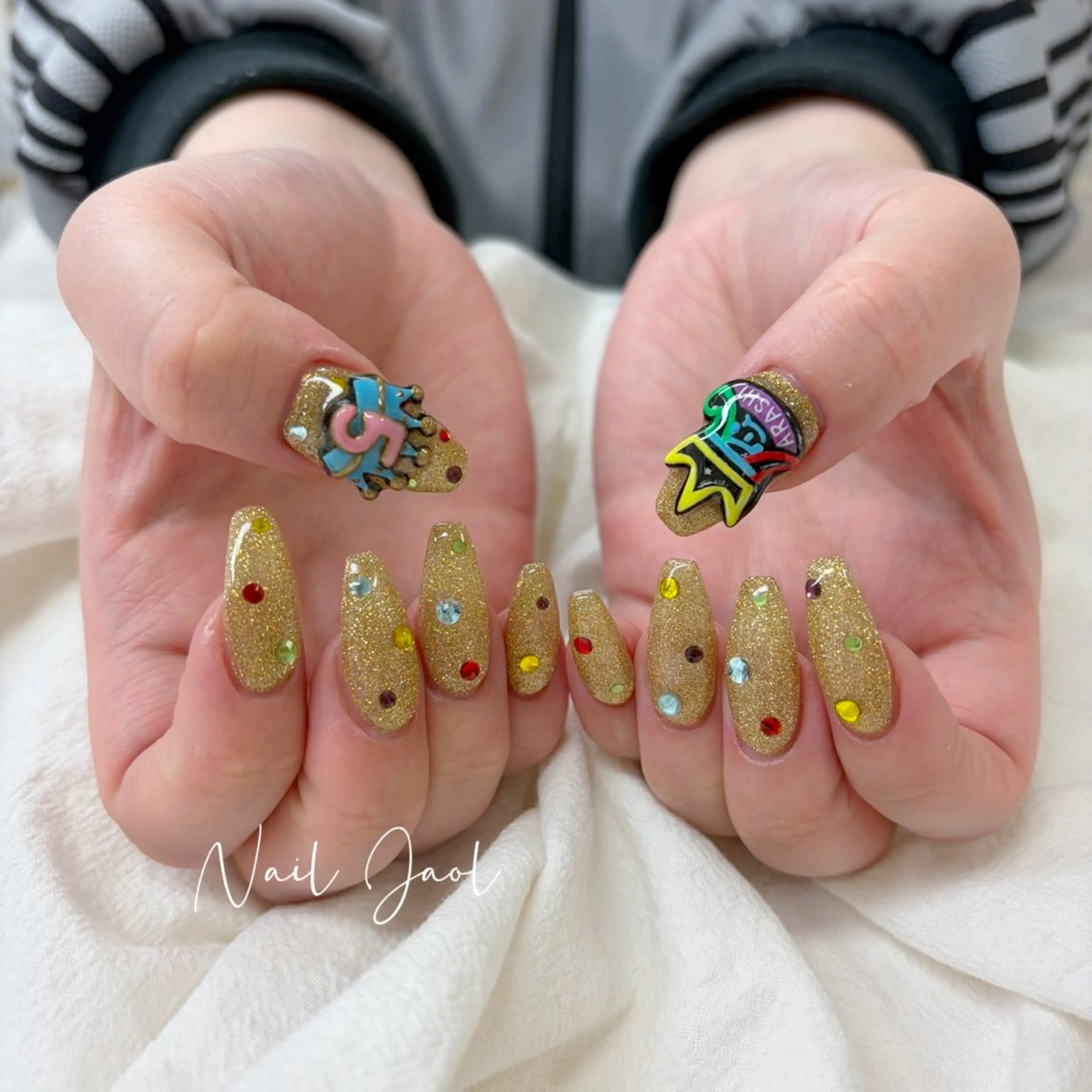 ロング ハンドネイル ネイルJaol 池袋のネイルデザイン