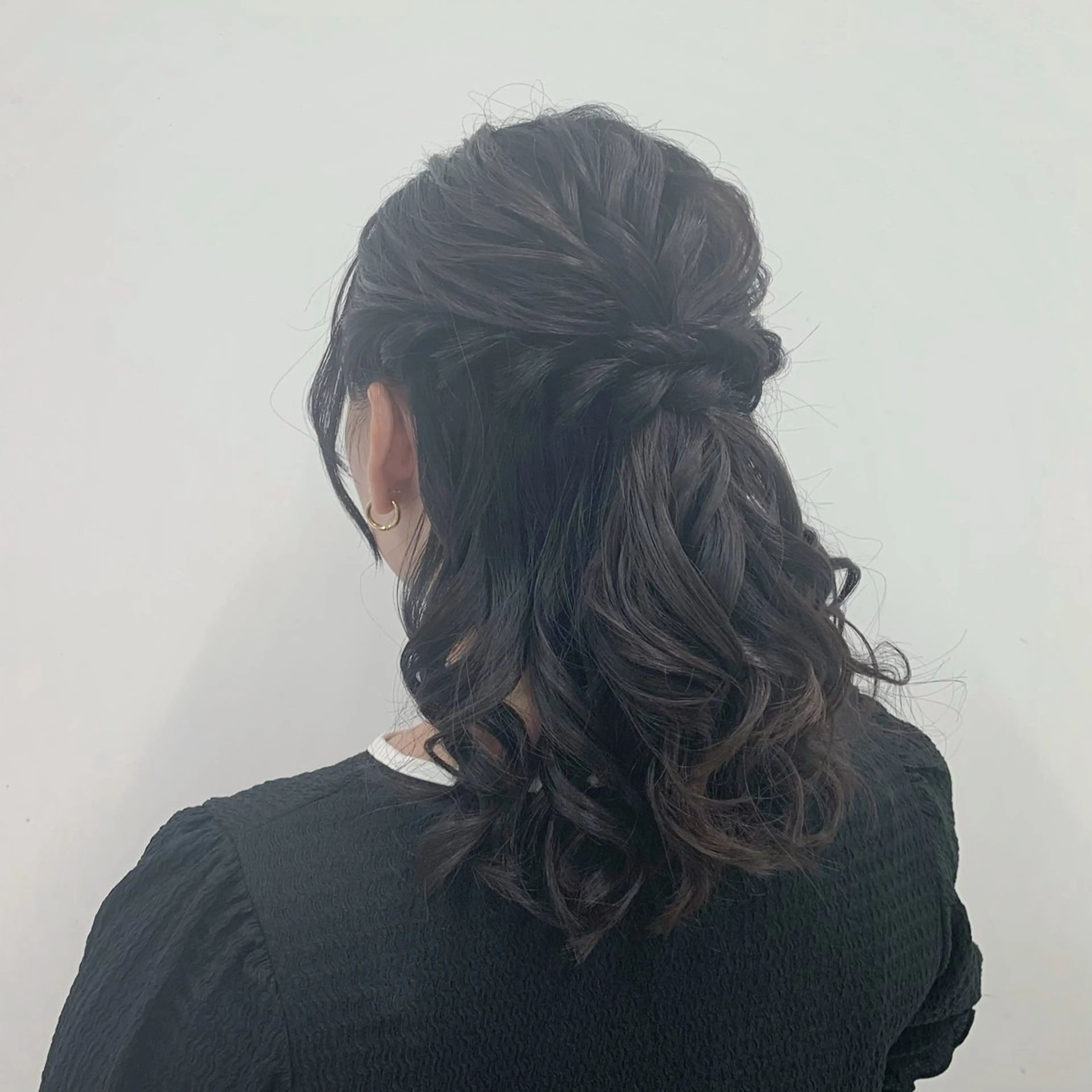 ヘアアレンジ ハーフアップ ヘアセット 🩶ヘアセット Ayaha🩶のヘアスタイル