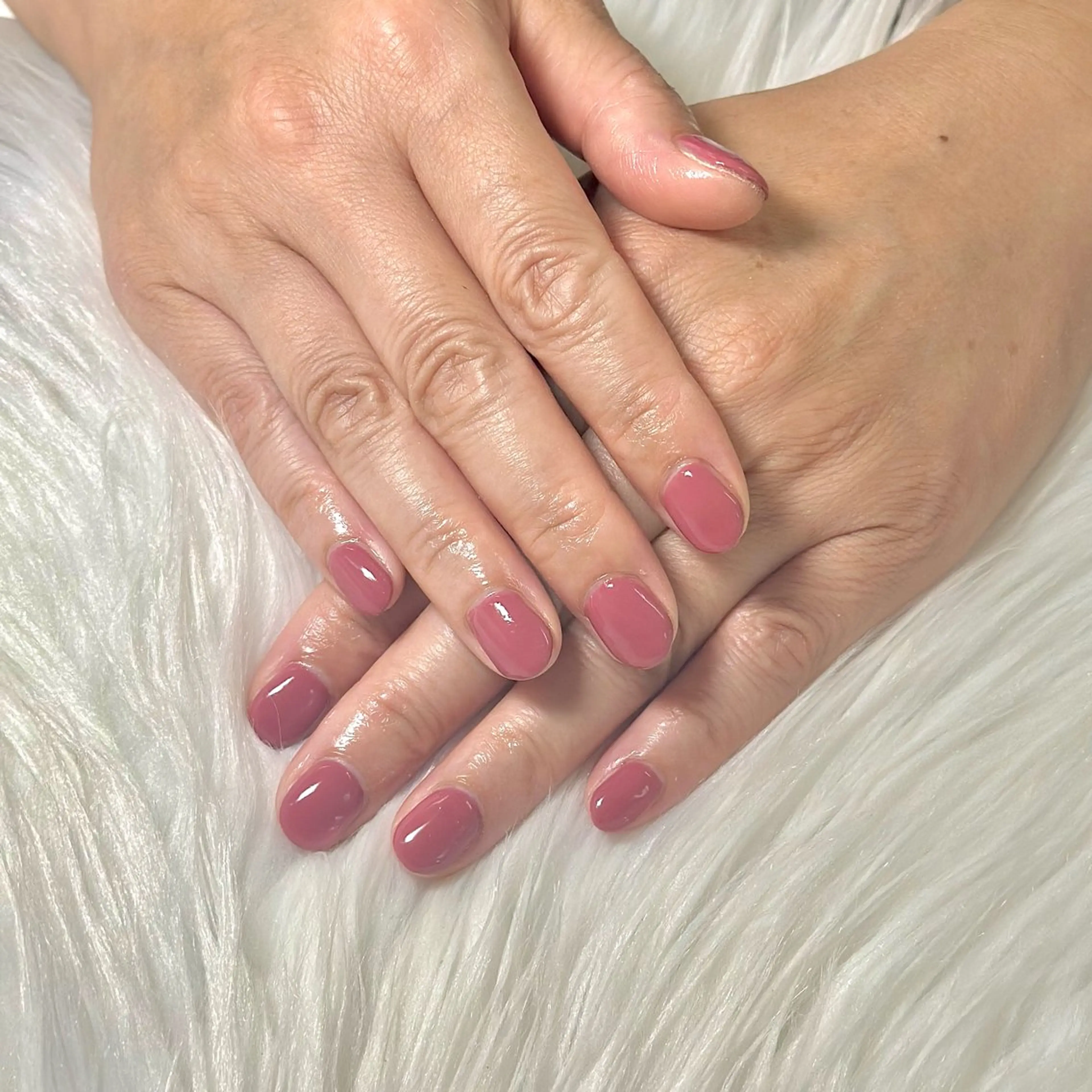 ネイル ワンカラーネイル ハンドネイル Heartnail Hino Reinaのネイルデザイン