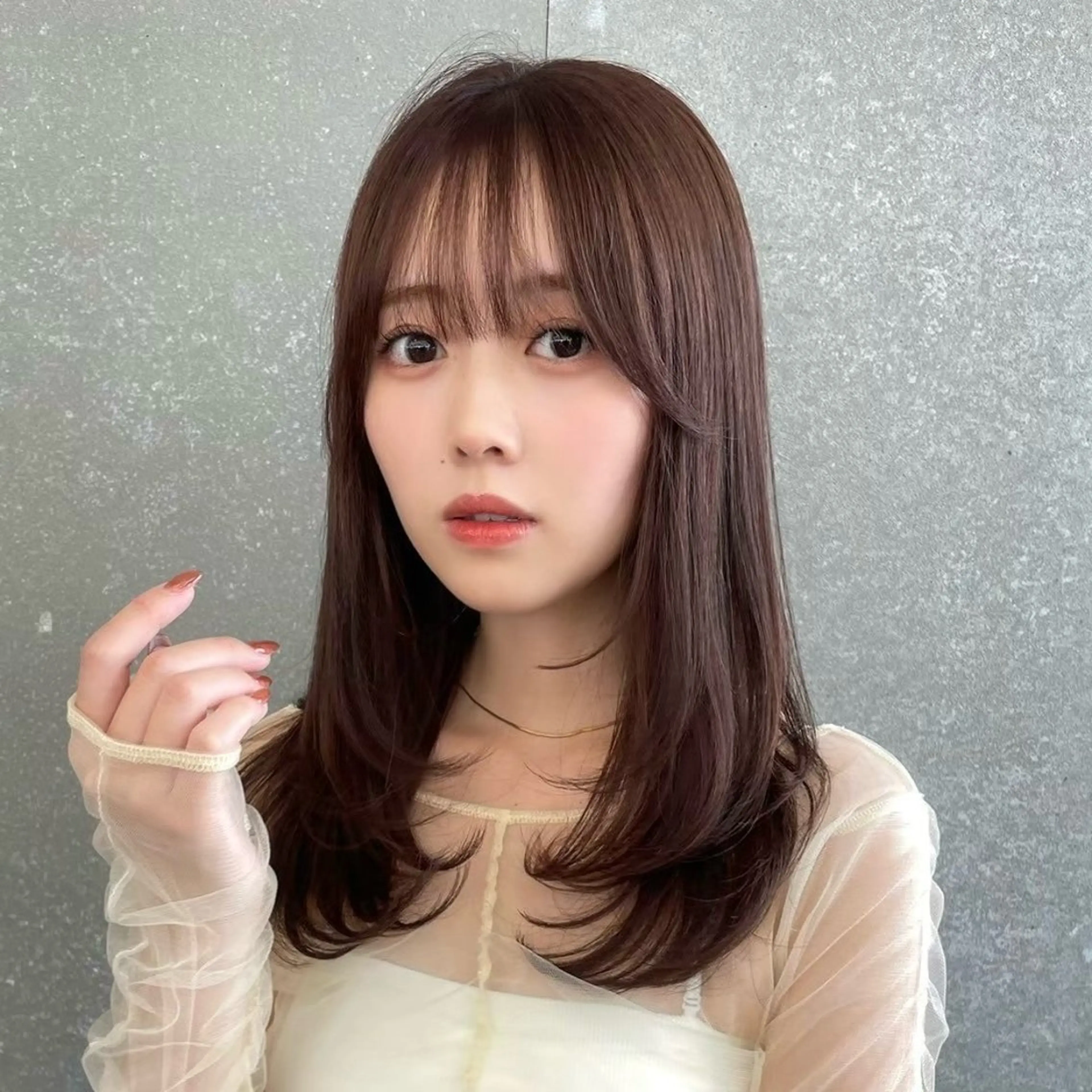 ミディアム 🎀Rimi୨୧ ✨艶✨color🎀のヘアスタイル