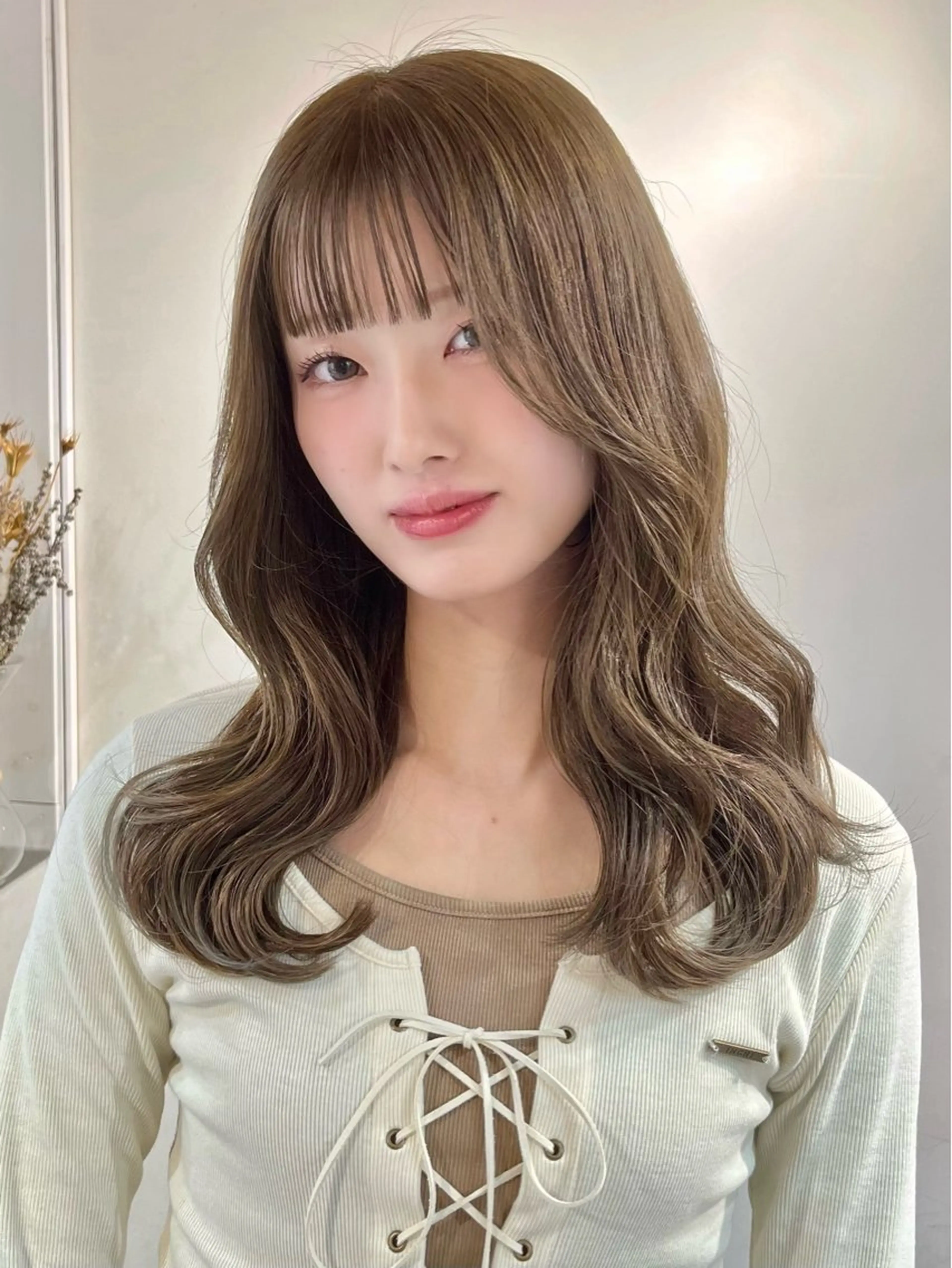 セミロング 髪質改善 レイヤーカット カット ヘアカラー 🫧透明感カラー/ ナルハ🫧のヘアスタイル