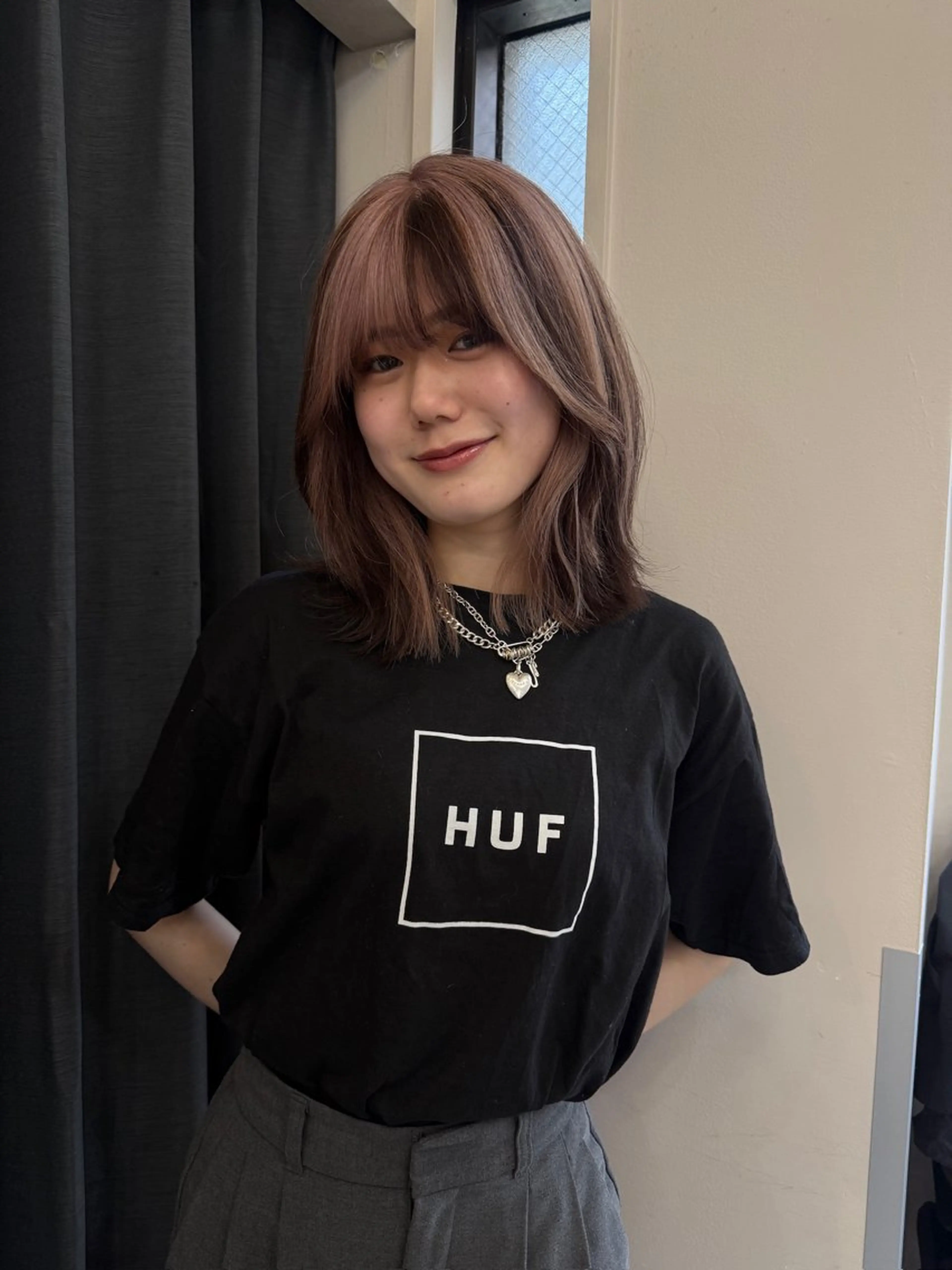 ミディアム カラー 韓国・透明感カラー ／堀江／みずき🐩のヘアスタイル