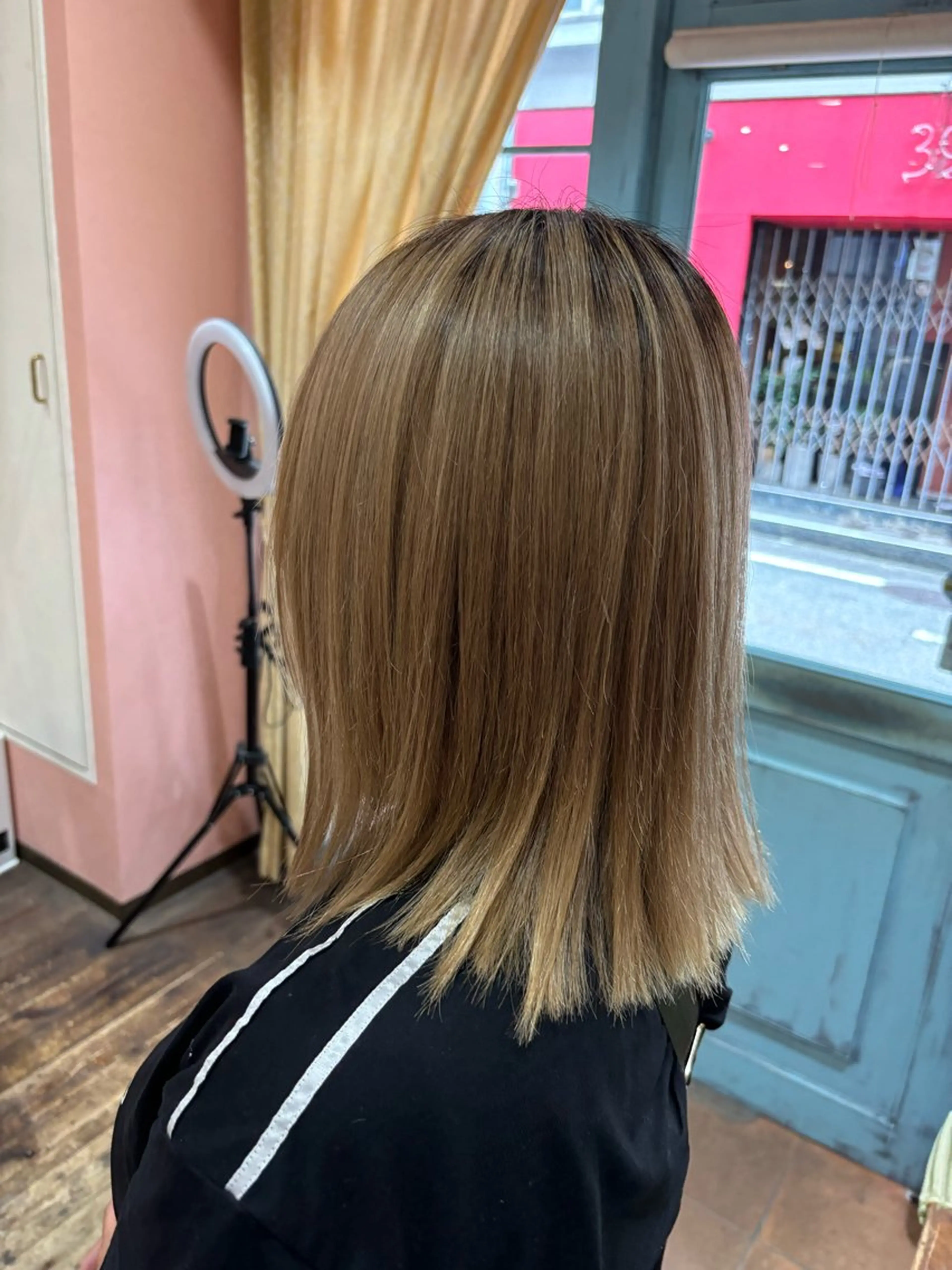 ロング 酸性ストレート ふうか 心斎橋美容室のヘアスタイル