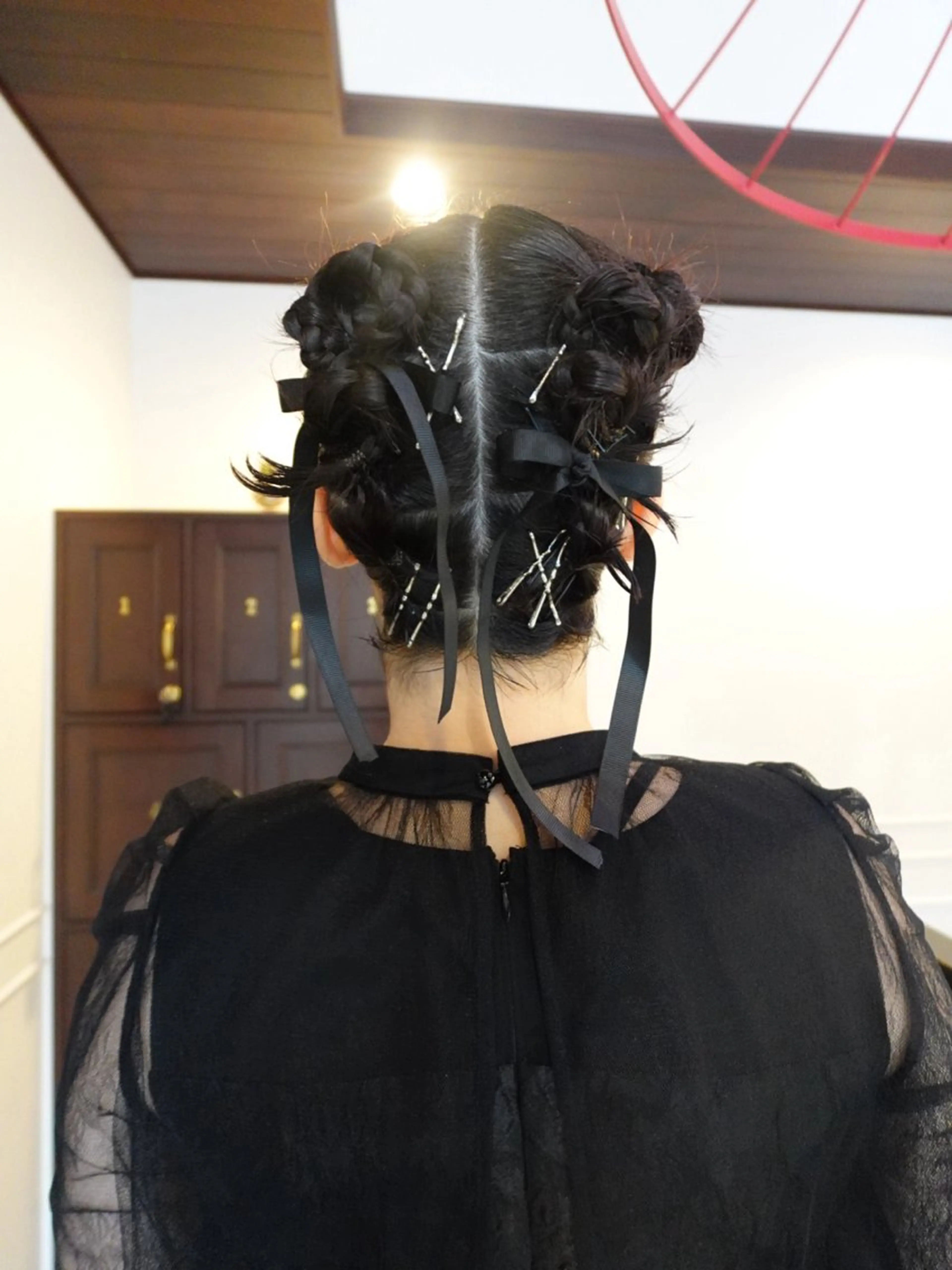 お出かけやお呼ばれ前のhair set♡の写真