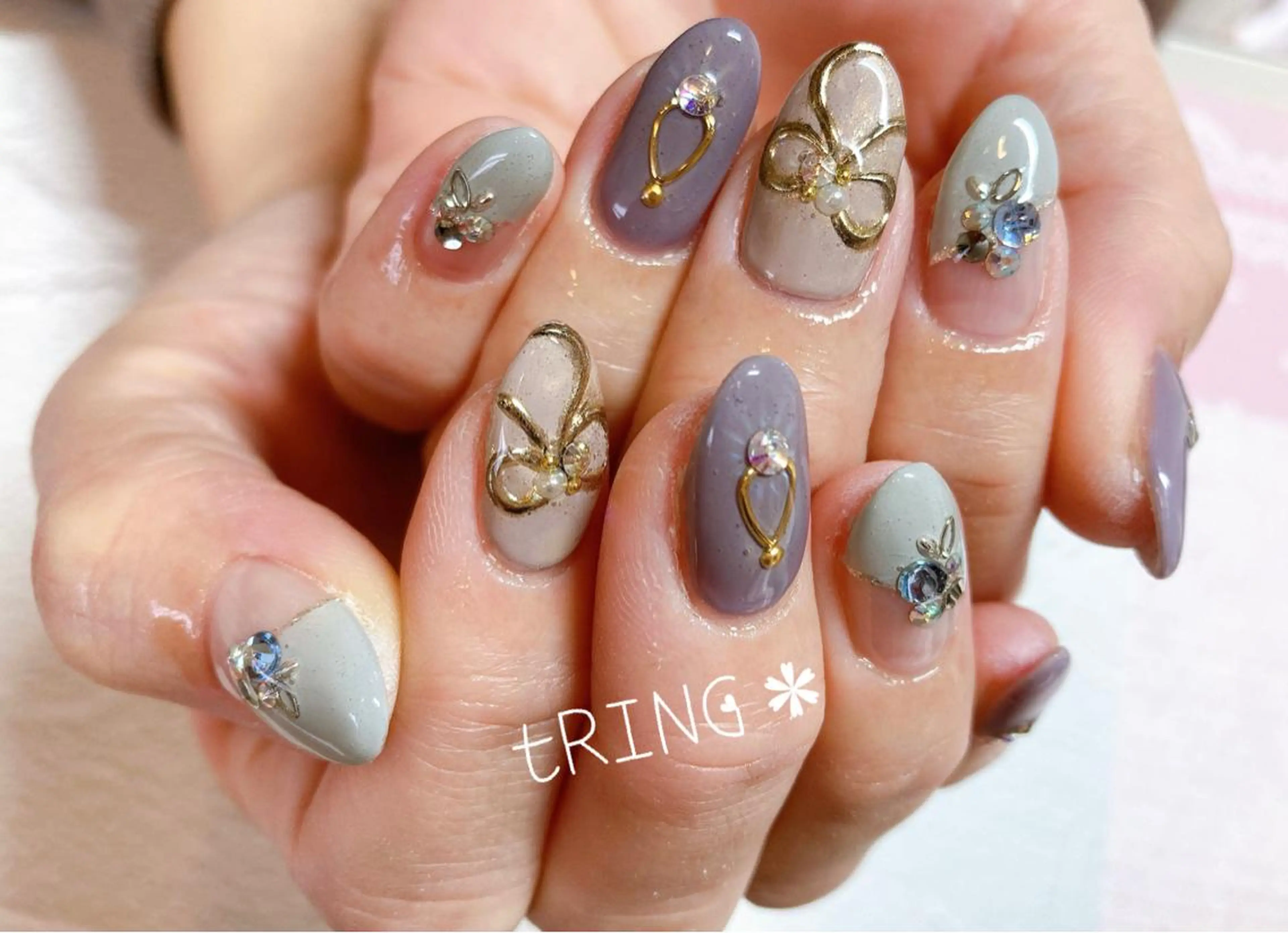 ネイル ハンドネイル tRING＊ しいの木台のネイルデザイン