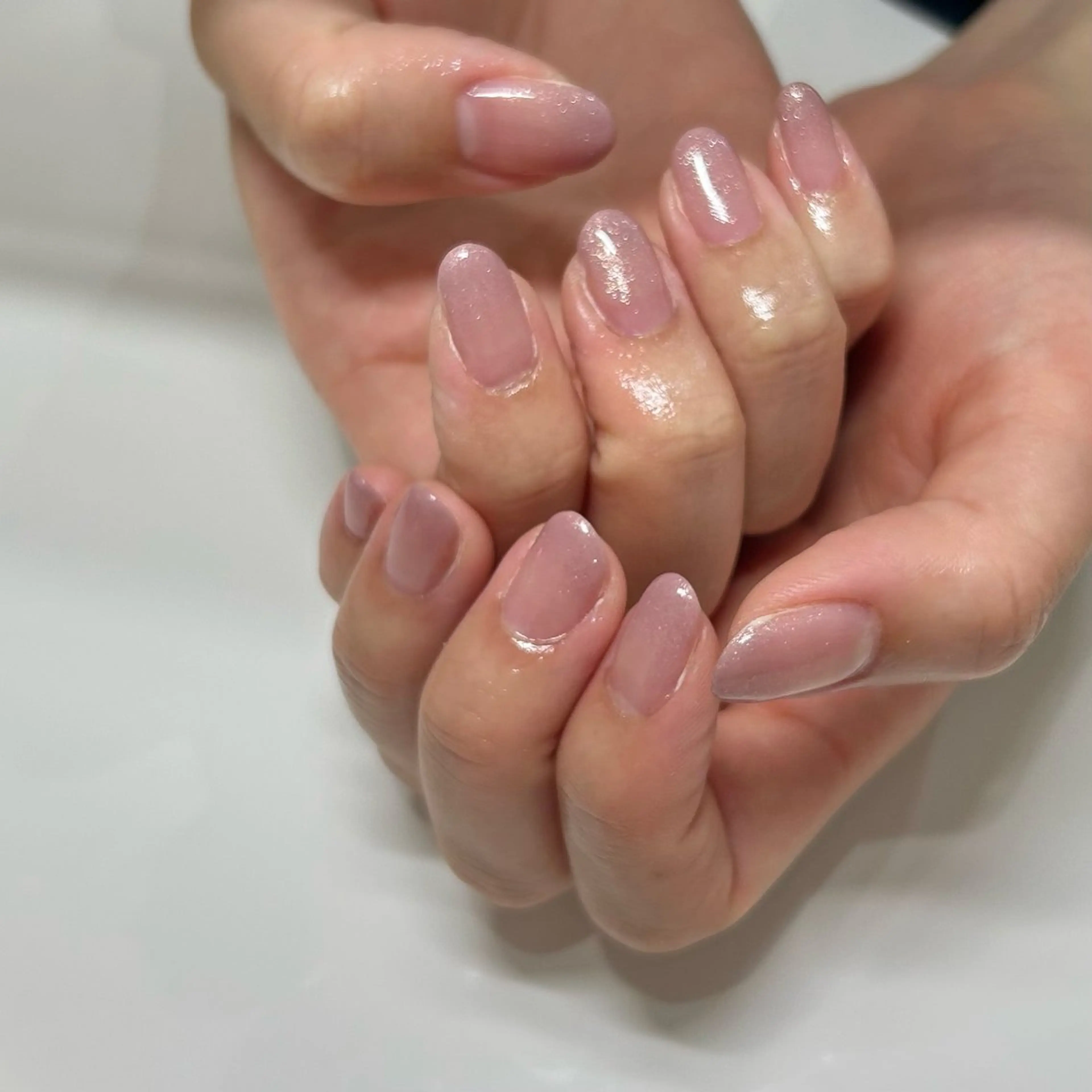 ネイル ラメ(グリッター) ラメグラデーション シンプルネイル Bianca所沢店 Kawachiのネイルデザイン