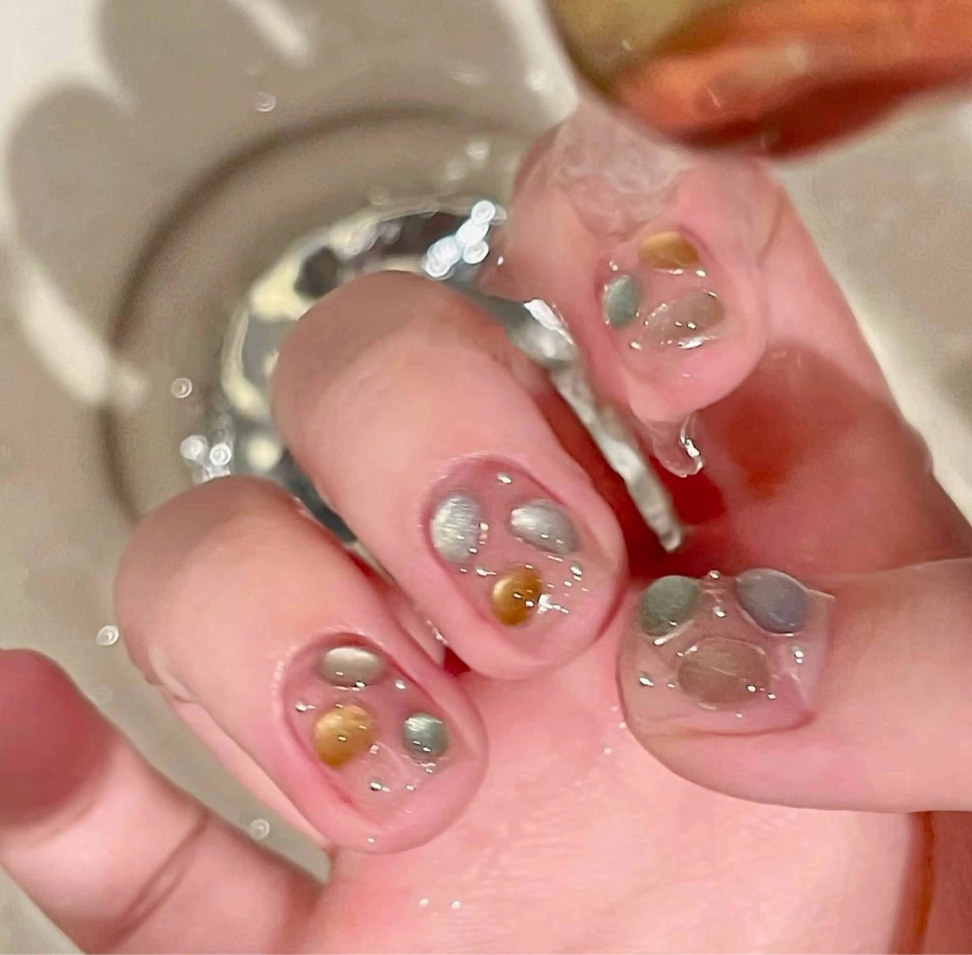 カラー 透明感カラー ANOVA アノヴァのネイルデザイン