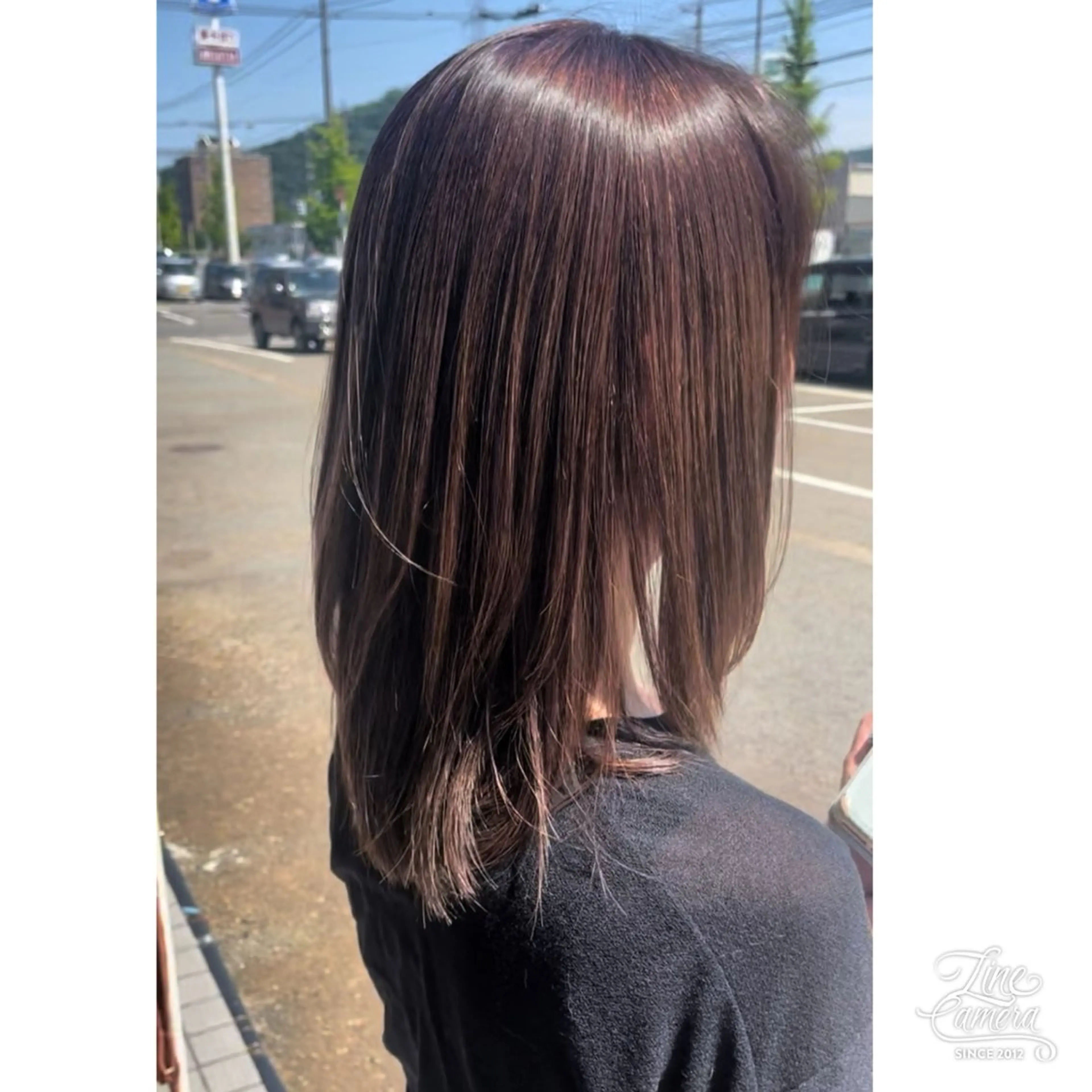 セミロング カラー ナカジマ美容室東鯖江 kaoriのヘアスタイル