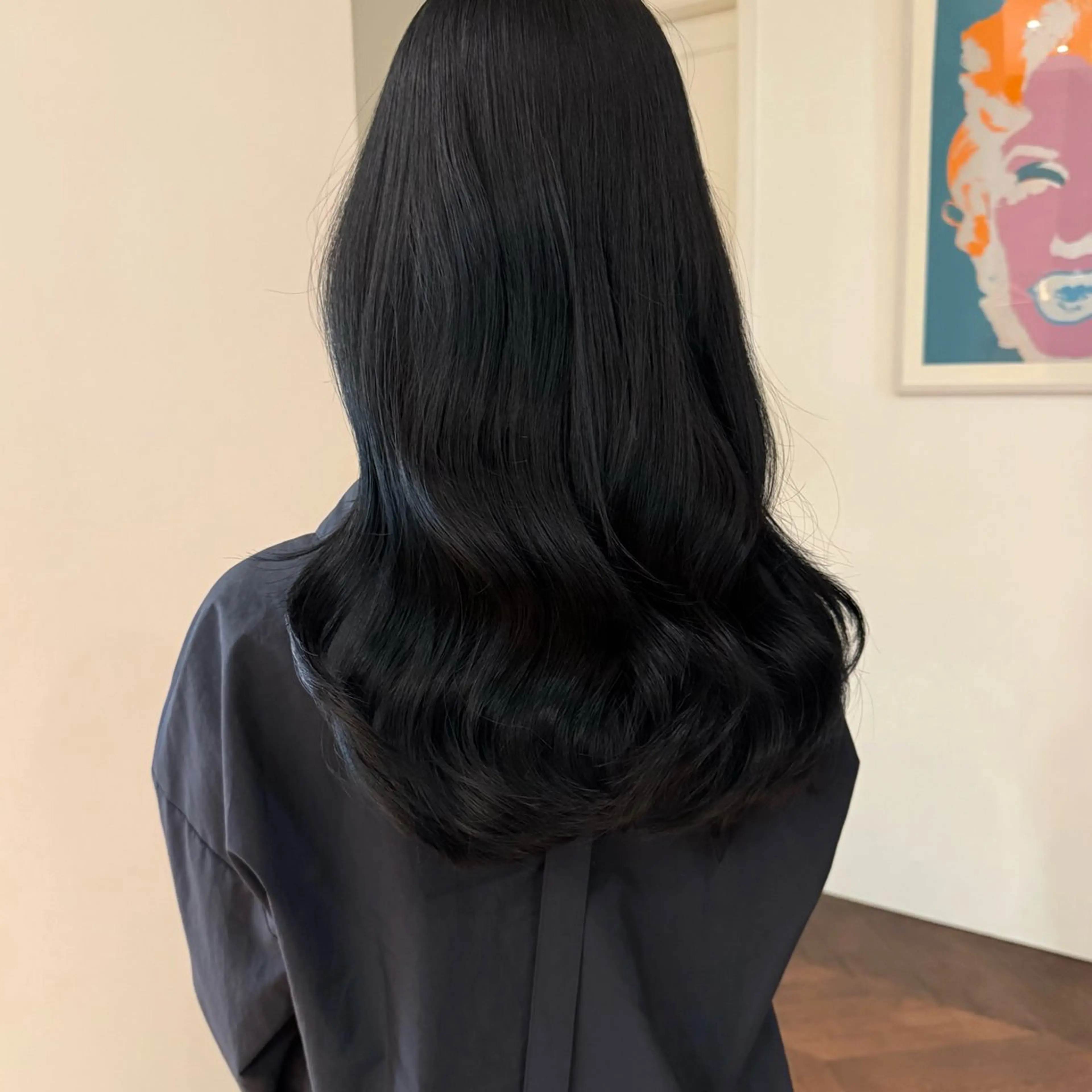 ロング カラー 黒髪 ヘアカラー SARA KIMIYOのヘアスタイル