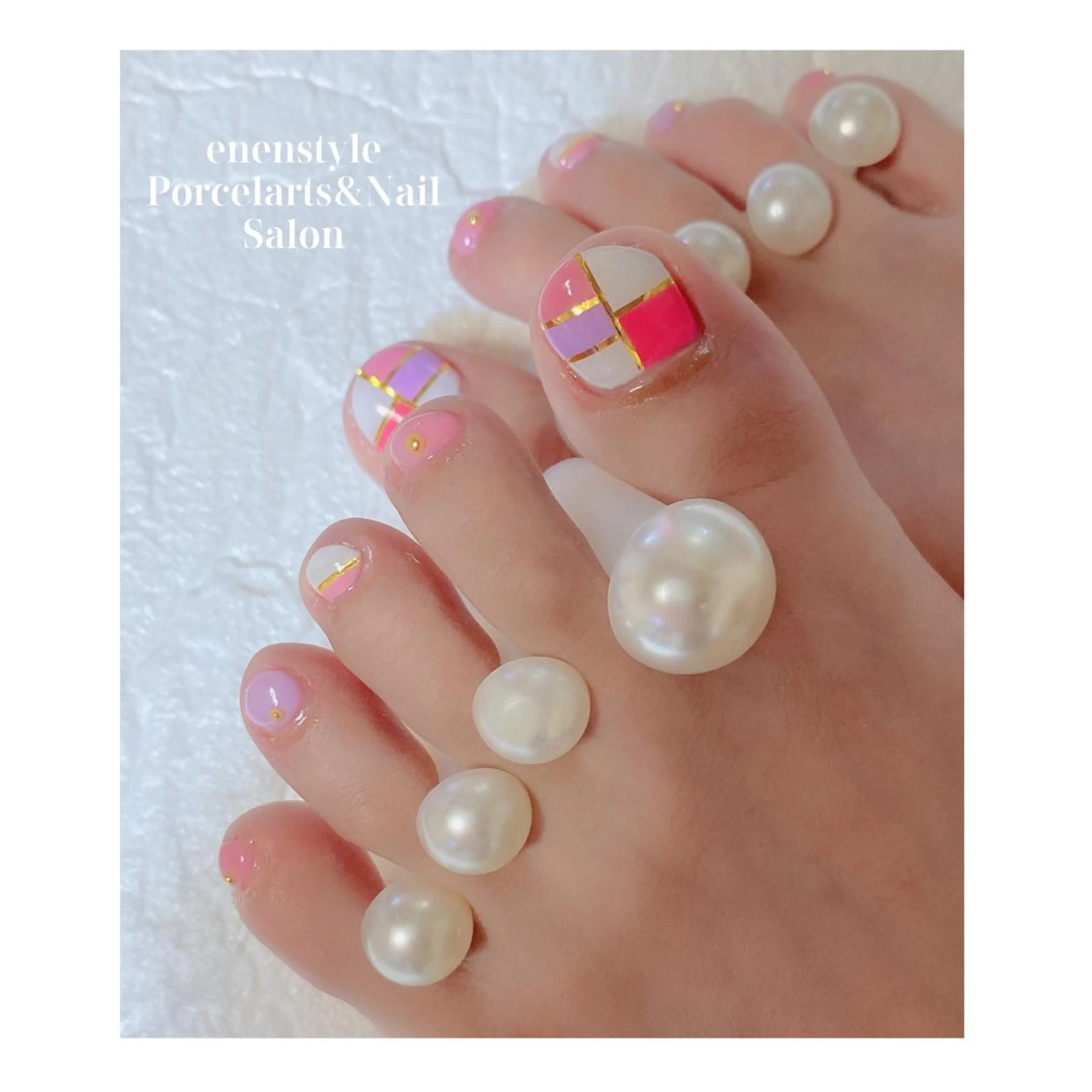 ショート ネイル ハンドネイル フットネイル 👑enen style👑のネイルデザイン