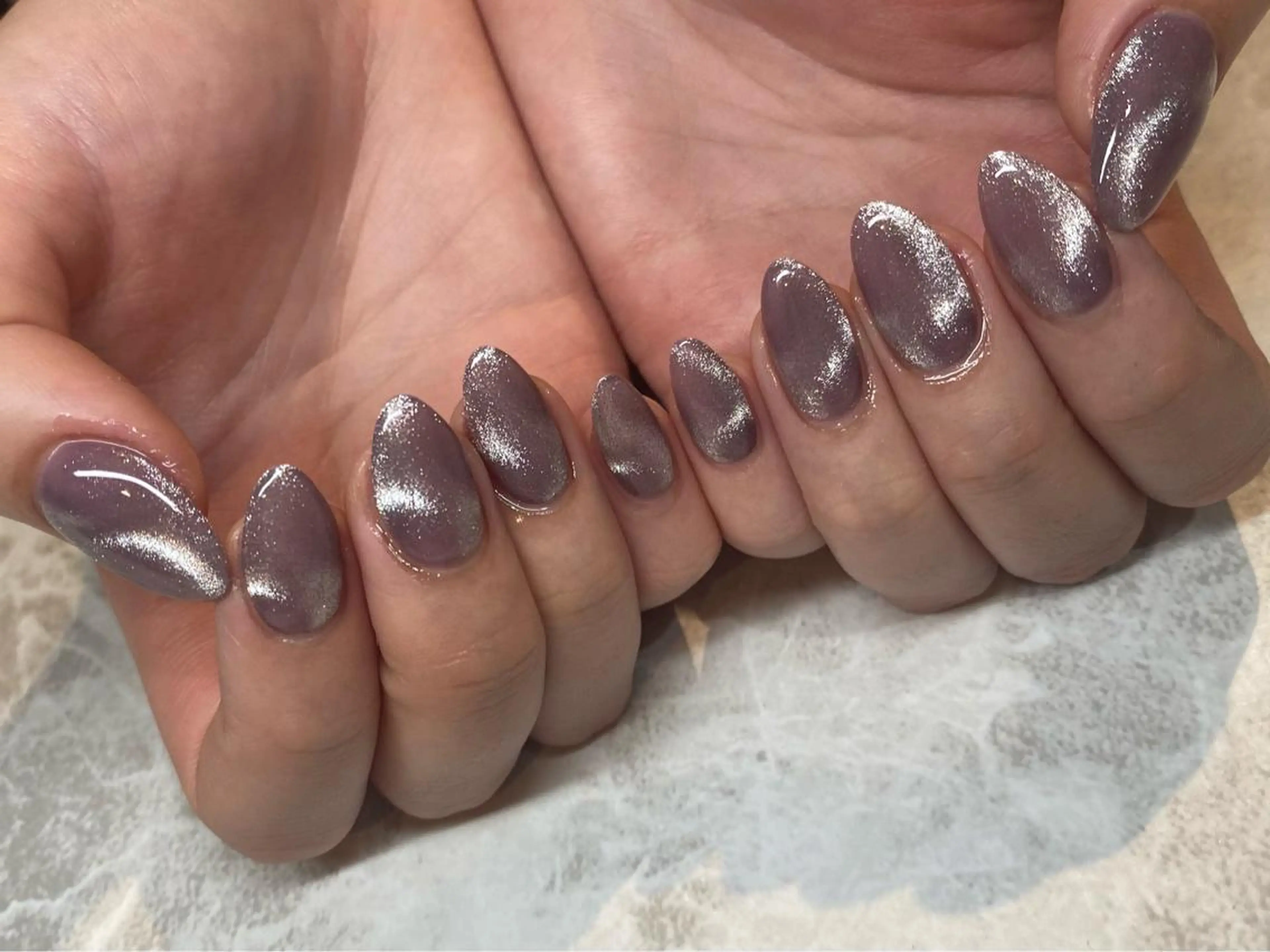 【自爪】オフあり◎シンプルベースデザイン10本¥6600の写真