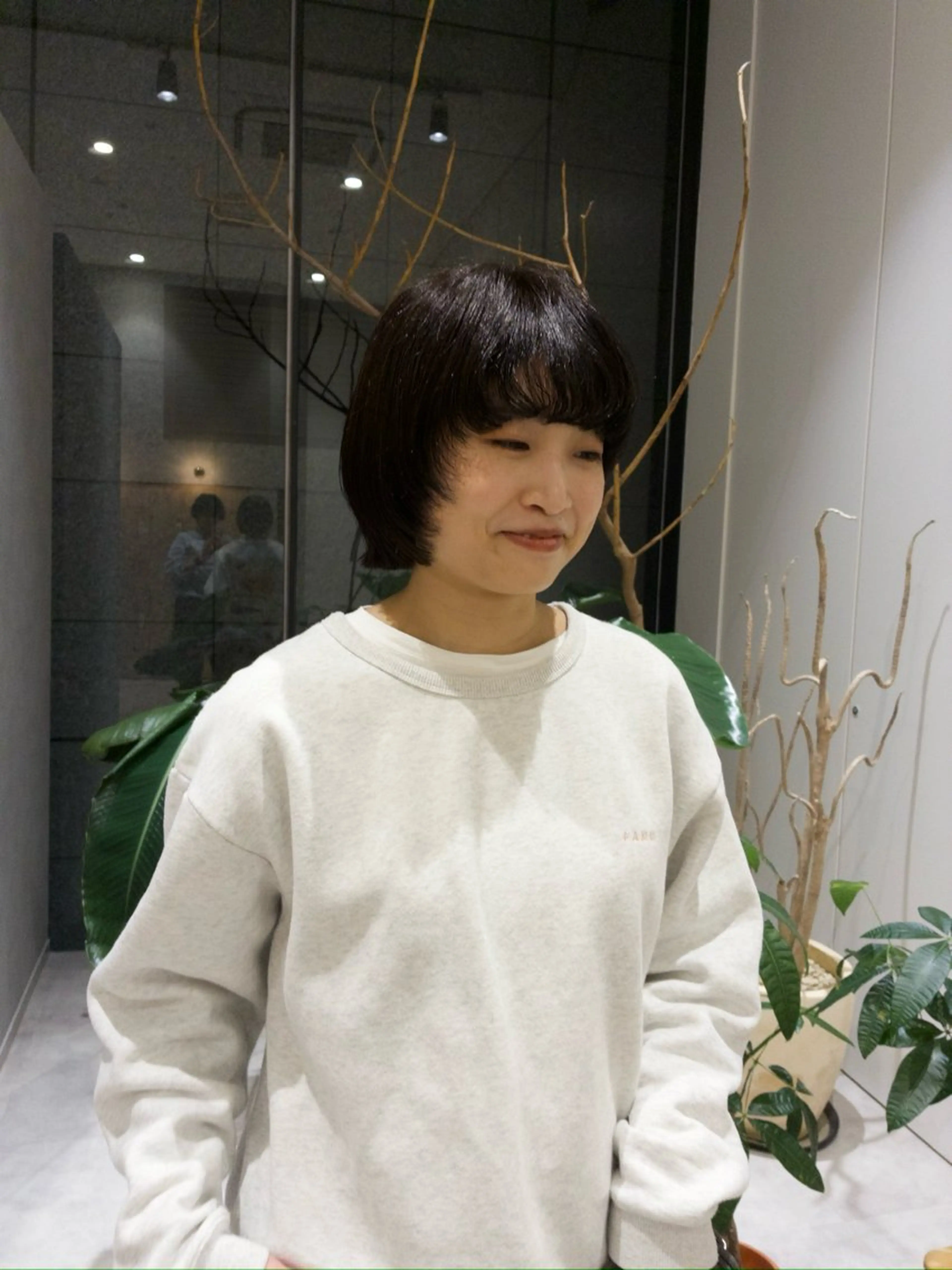 ショート カラー パーマ カット ヘアカラー パーマ トリートメント イヌイ フウコのヘアスタイル