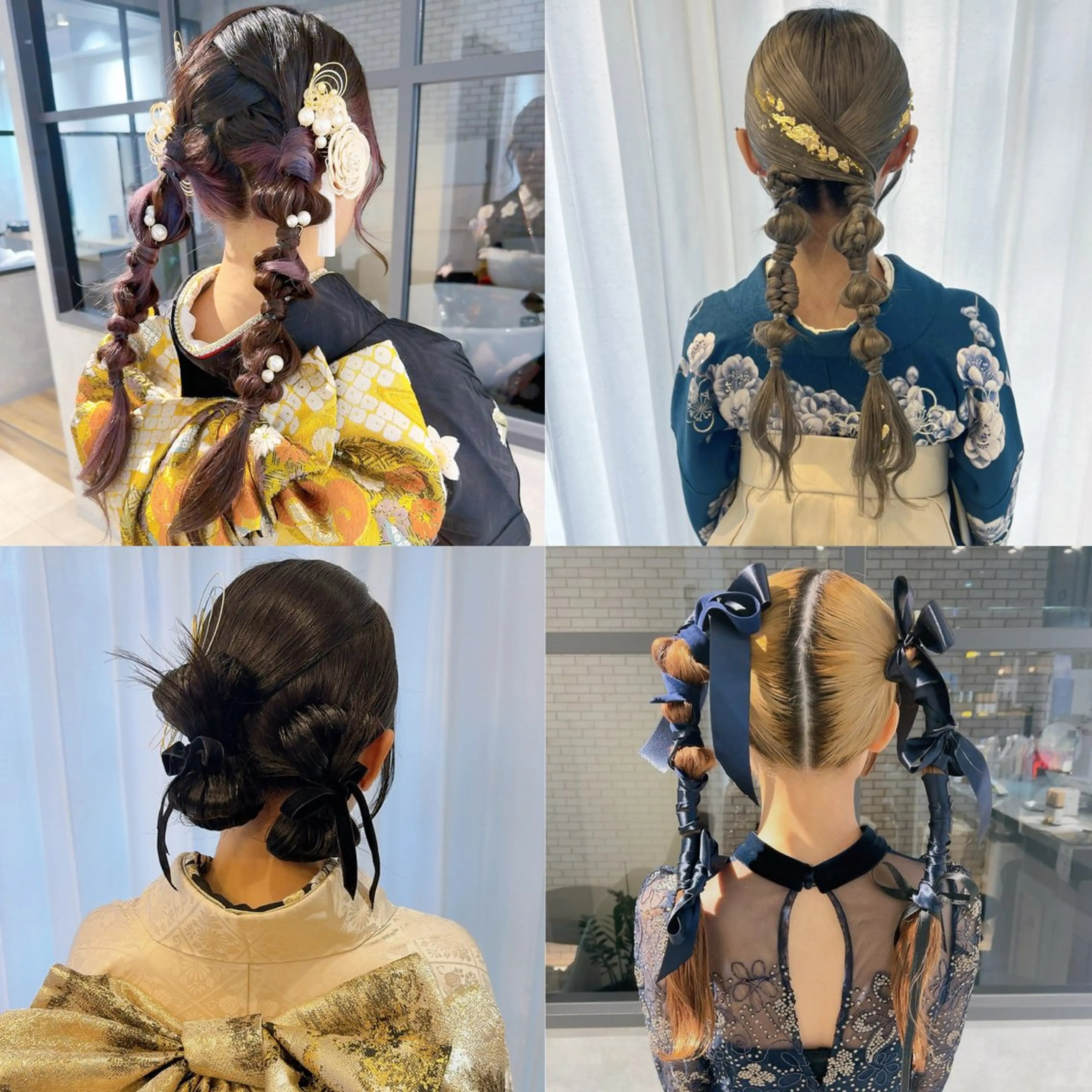 ヘアアレンジ 着物ヘア 卒業式のヘアスタイル 髪飾り ヘアセット 池田 みのりのヘアスタイル