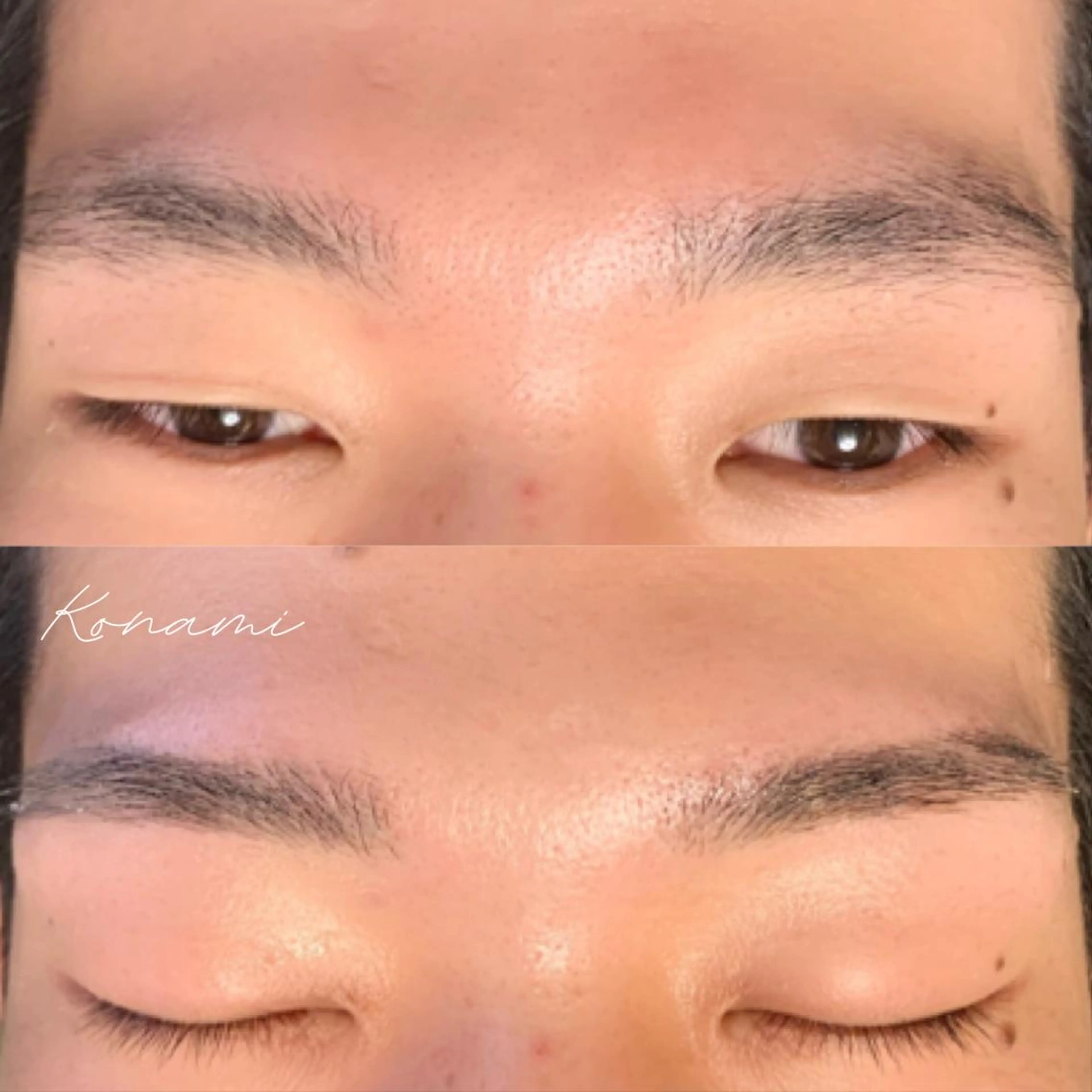 メンズ アイブロウ ワックス脱毛 シードリン 府内店 小波のヘアスタイル