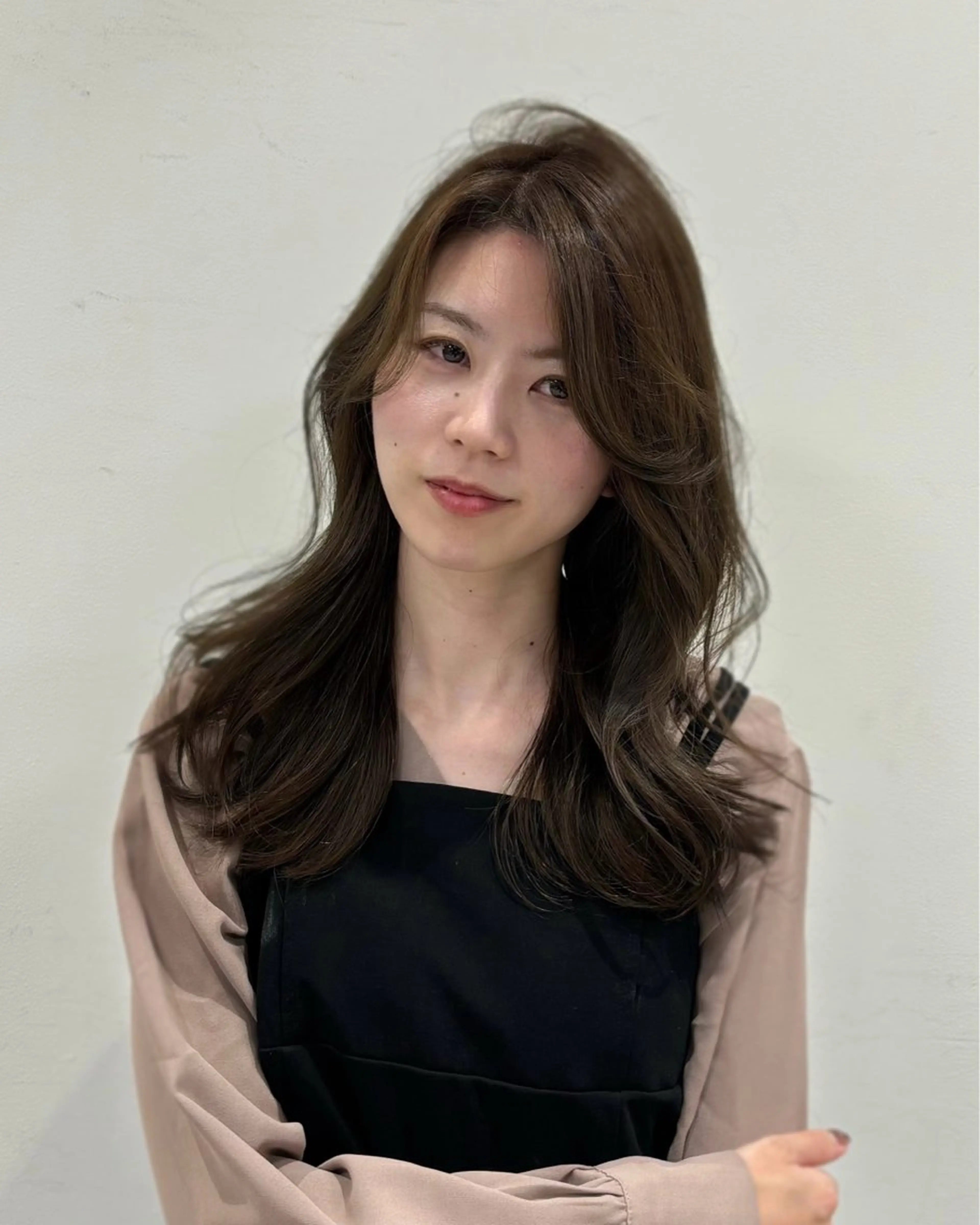 ミディアム カラー カット 岡山 愛のヘアスタイル