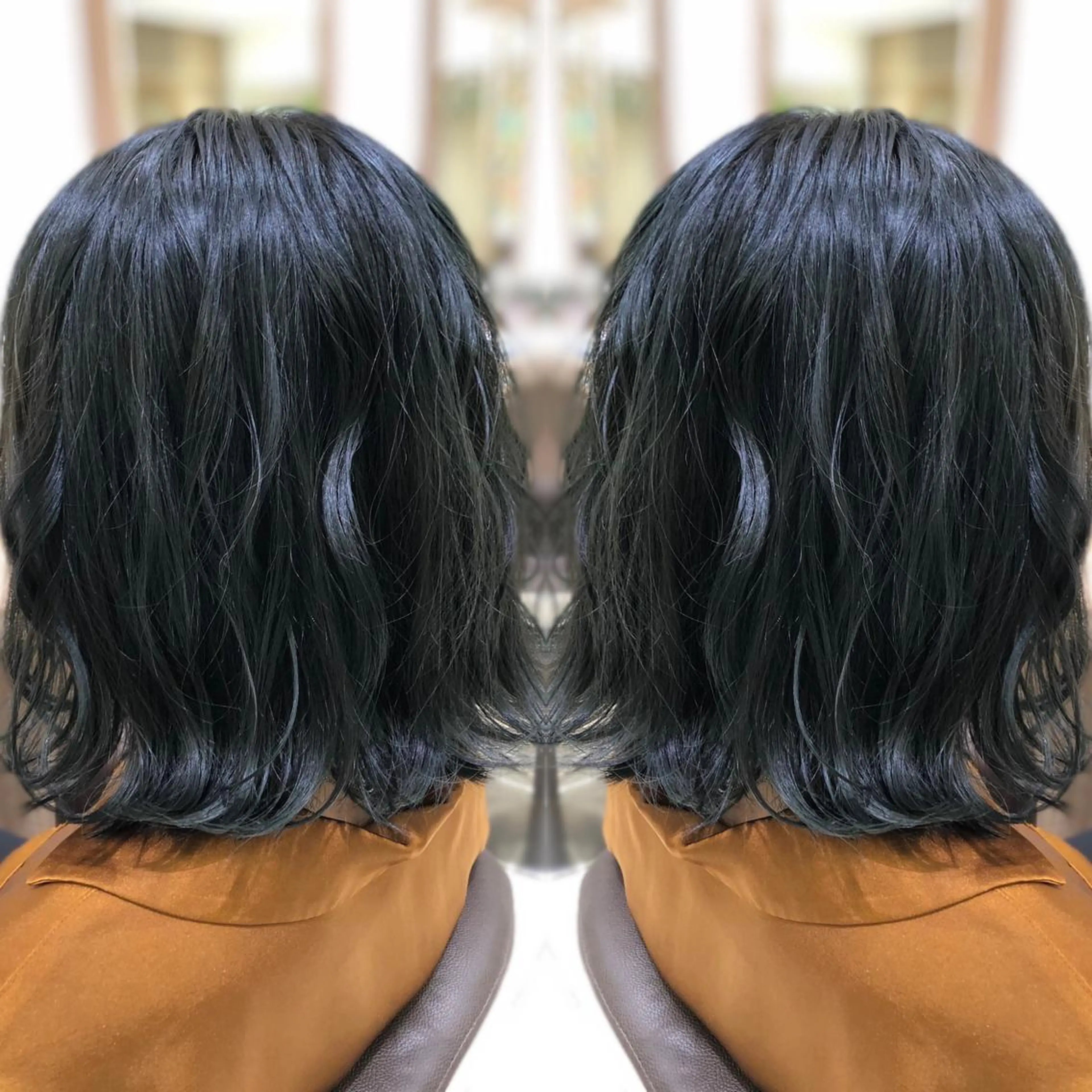 ミディアム カラー 韓国レイヤー×透明感 カラー/山崎一輝のヘアスタイル