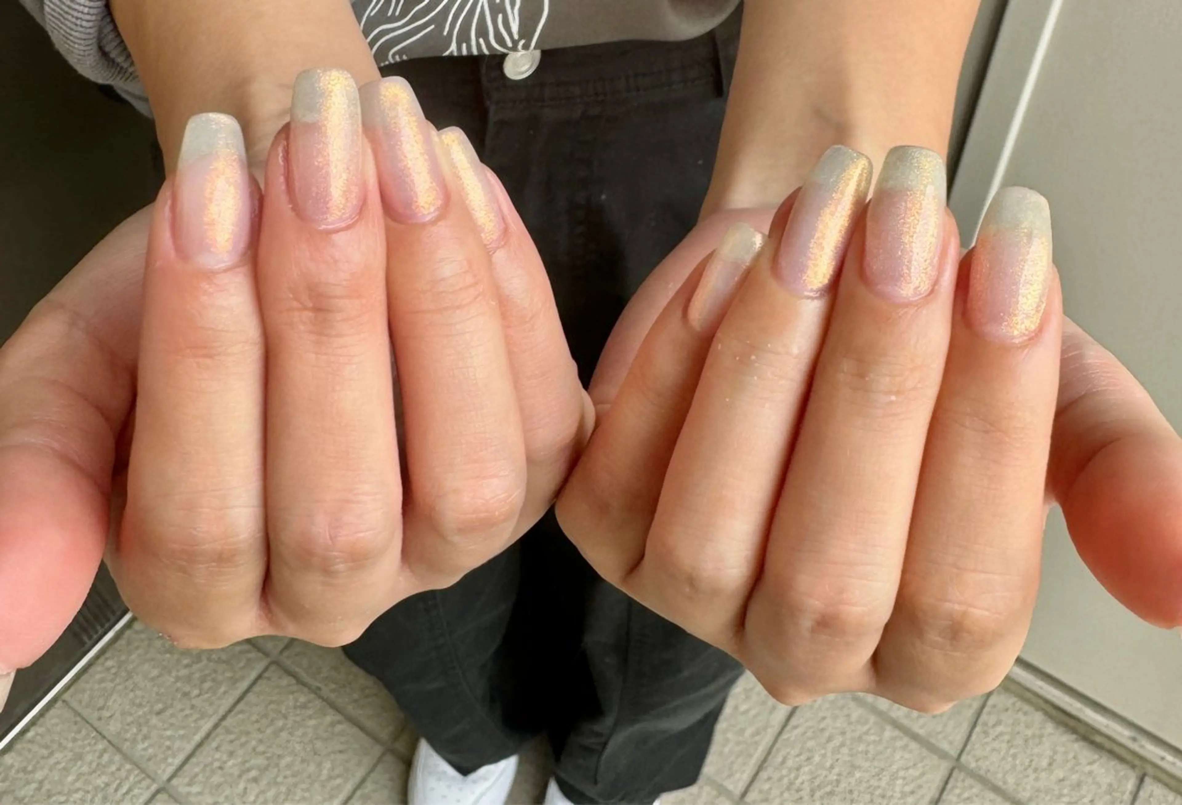 minimo限定🩵🩵シンプルうる艶ラメ(ウォーターケア＋オフ込)の写真