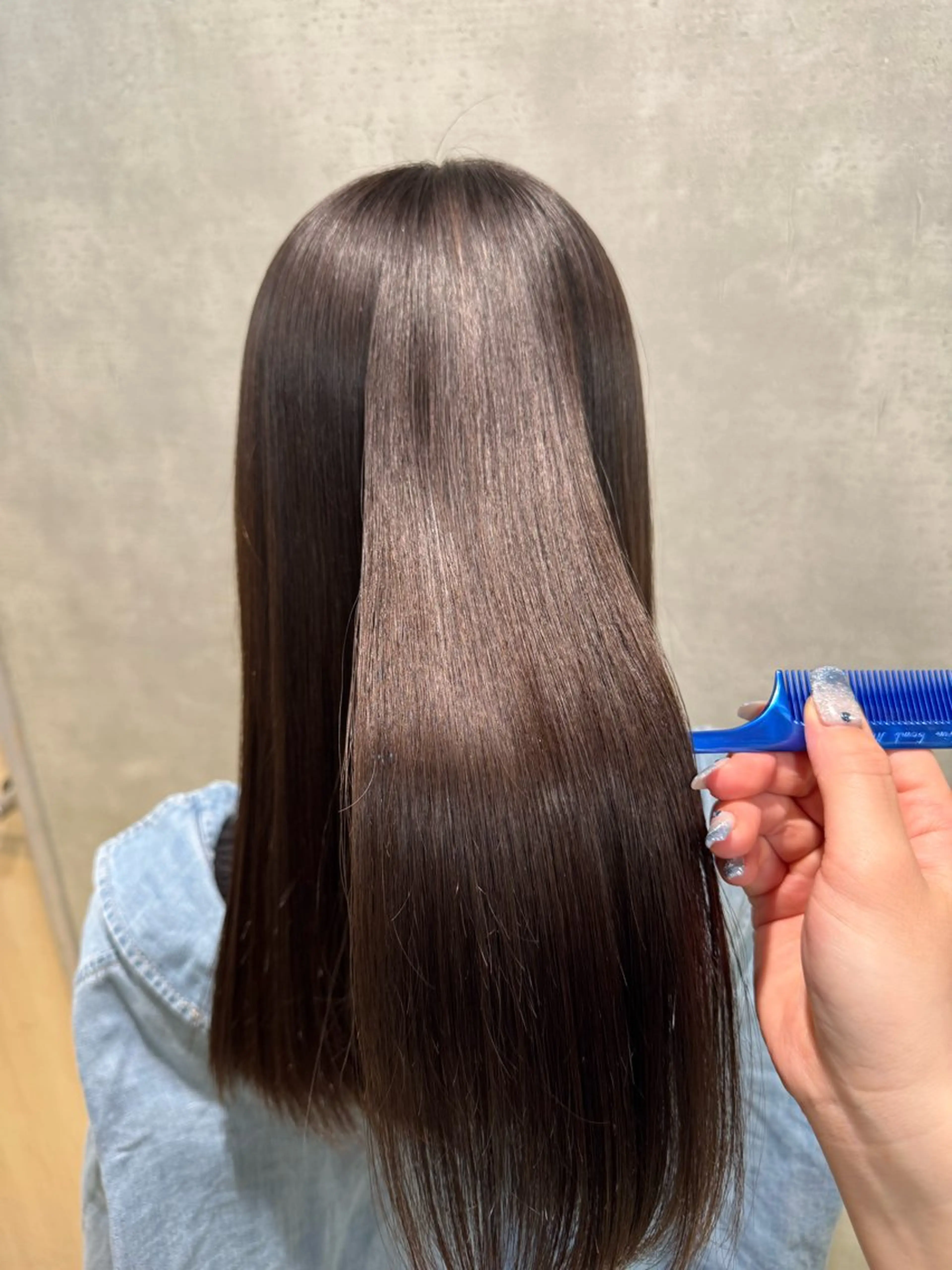 縮毛矯正の写真