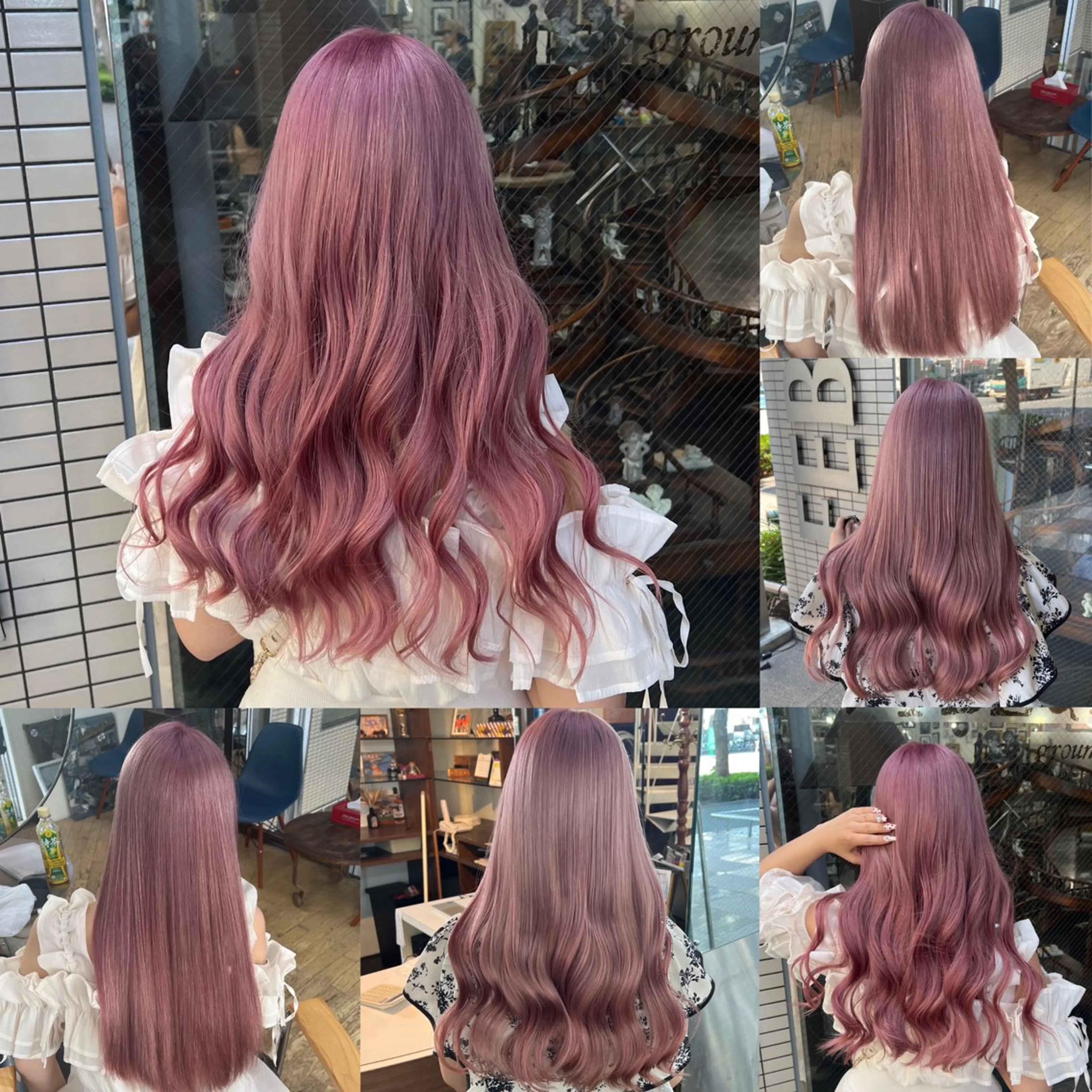 ロング カラー ヘアカラー トリートメント ハイライト/レイヤー /ハイトーン/AOIのヘアスタイル