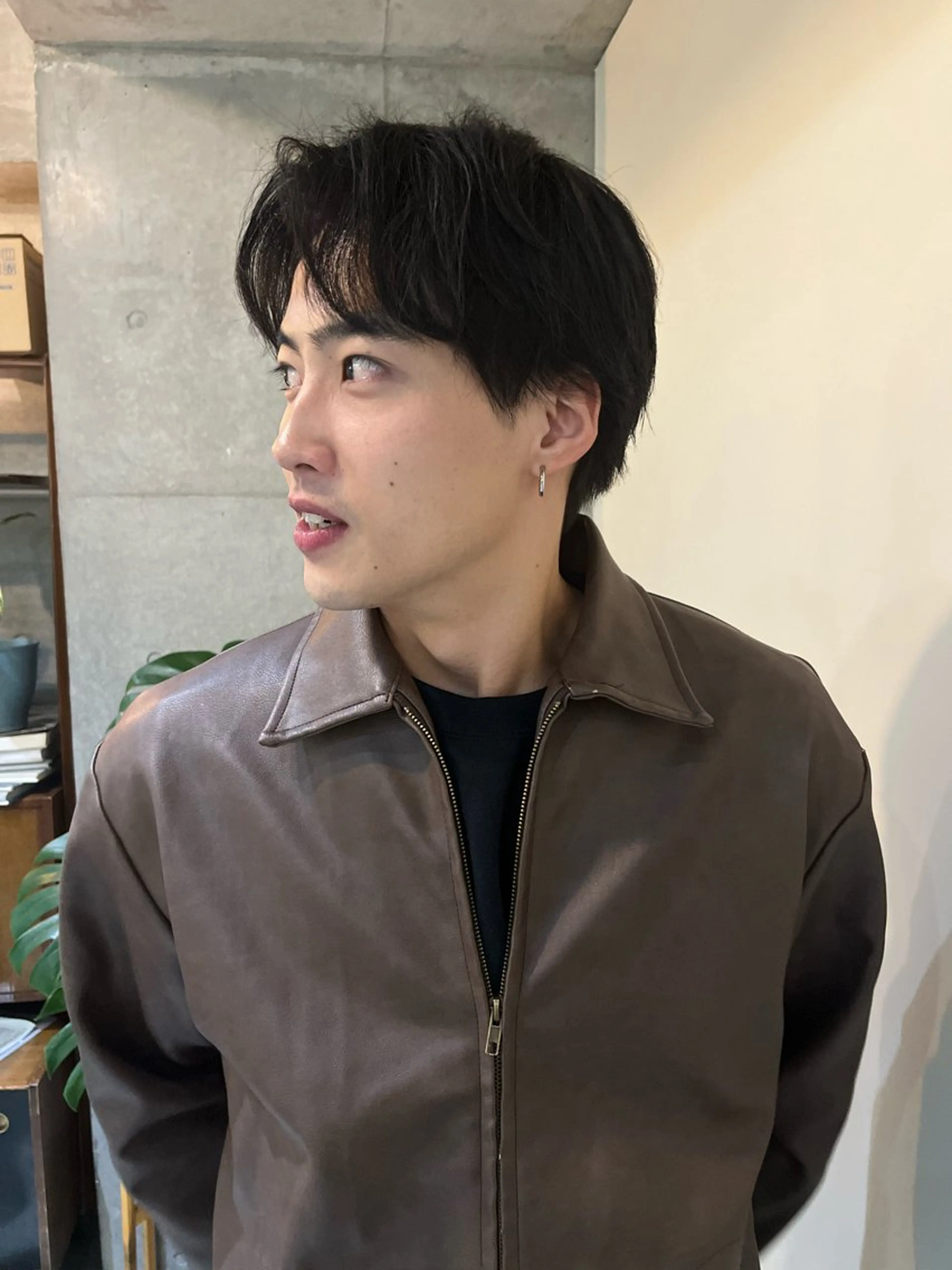 メンズ レイヤーカット\ウル フ　chinatsuのヘアスタイル