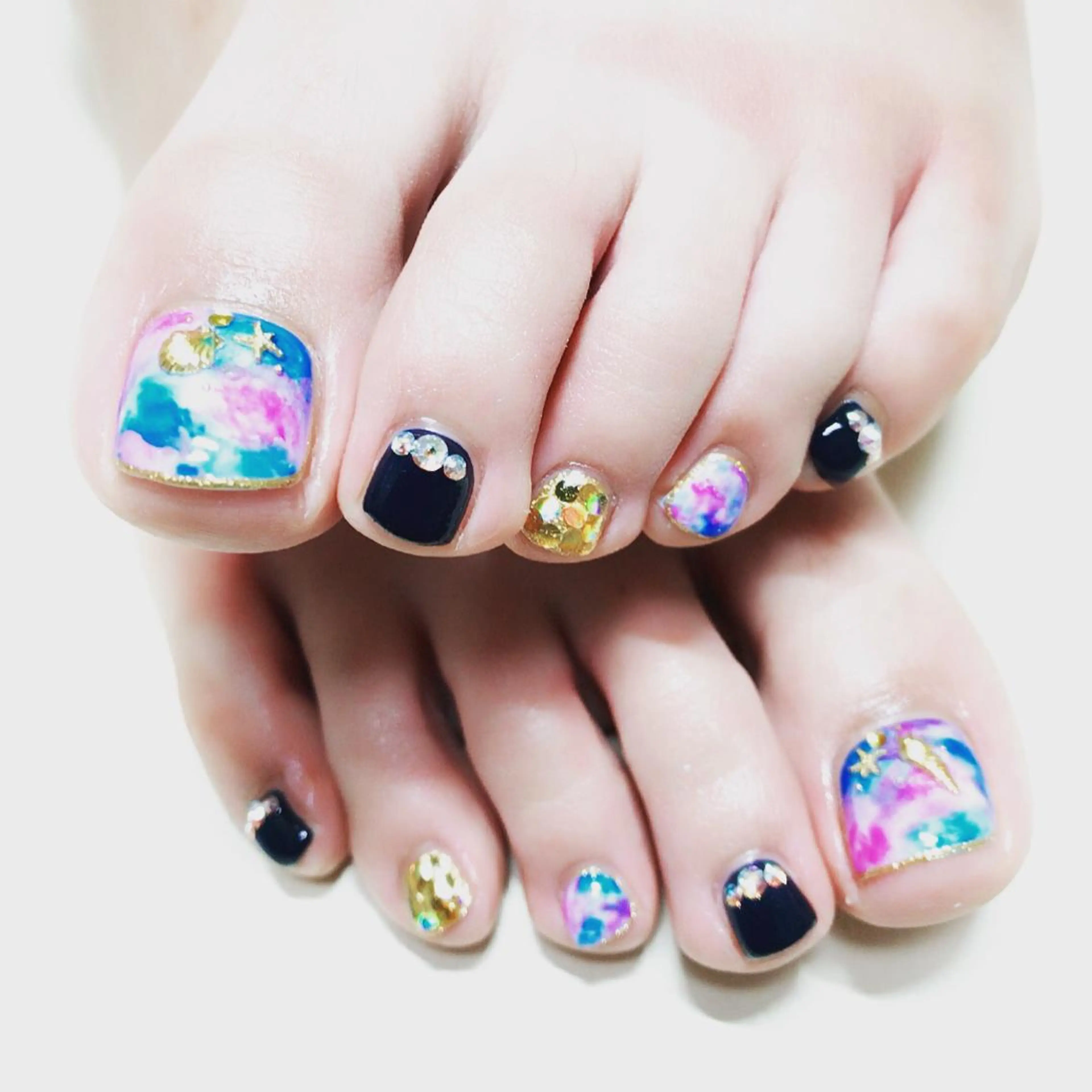 ネイル アートネイル ストーンネイル ネイル/耳つぼ /新ホワイトニングのネイルデザイン