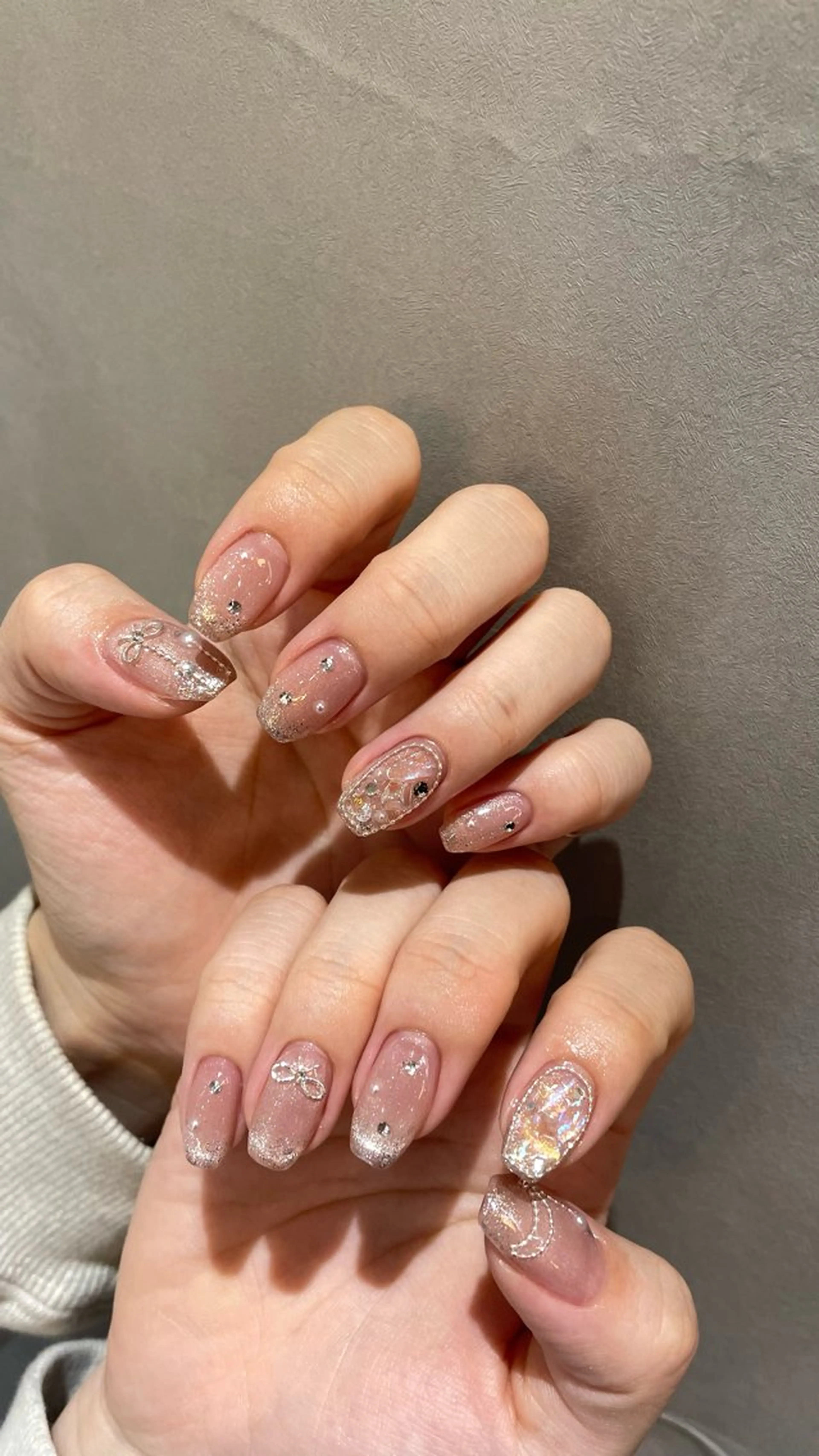 ネイル キラキラネイル ハンドネイル kaho /うるつや/ワンホンのネイルデザイン