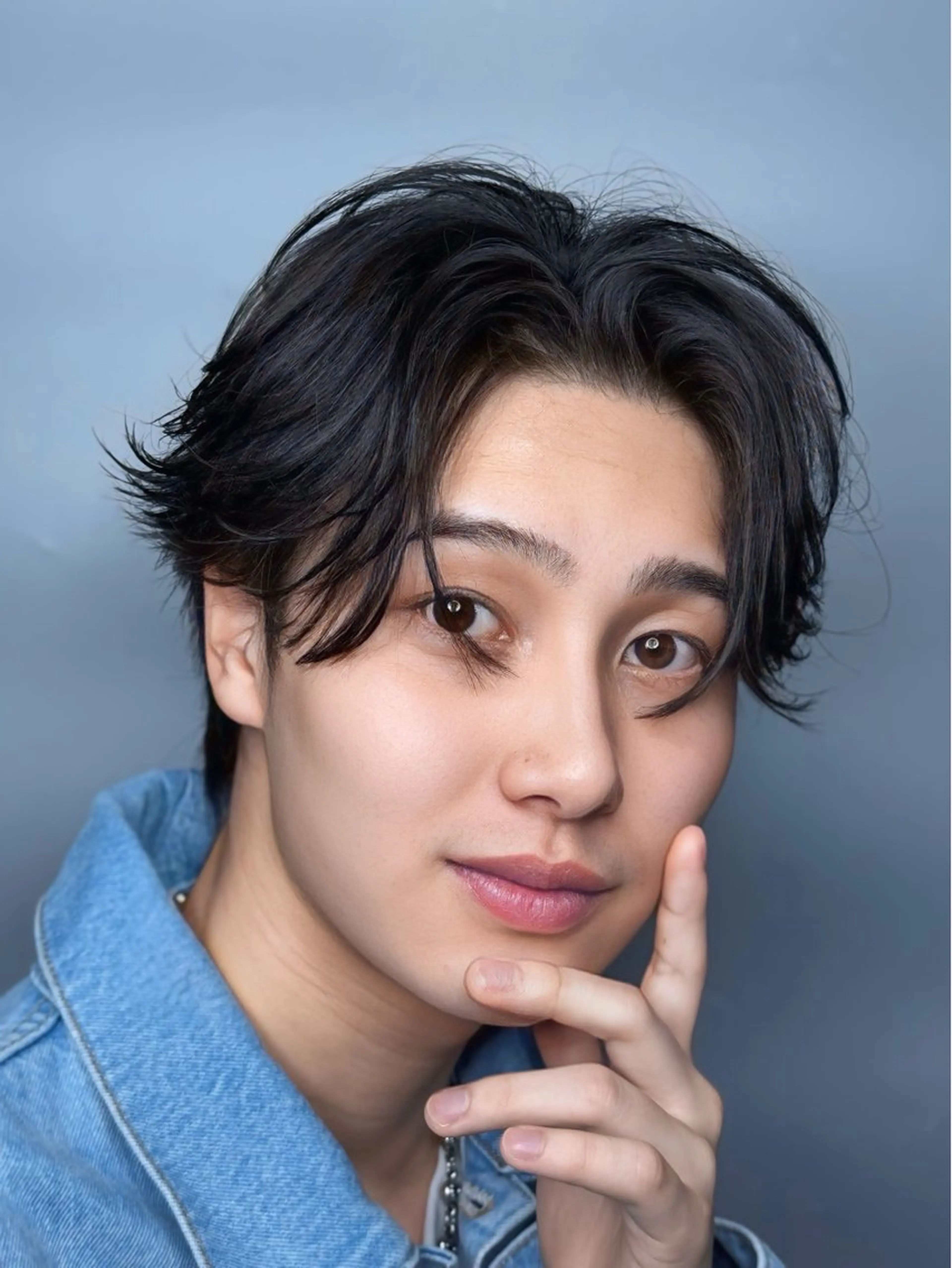 ミディアム パーマ ミディアムパーマ ハイライト 縮毛矯正 パーマ トリートメント 京都/伏見/メンズ/ 石田昂のヘアスタイル