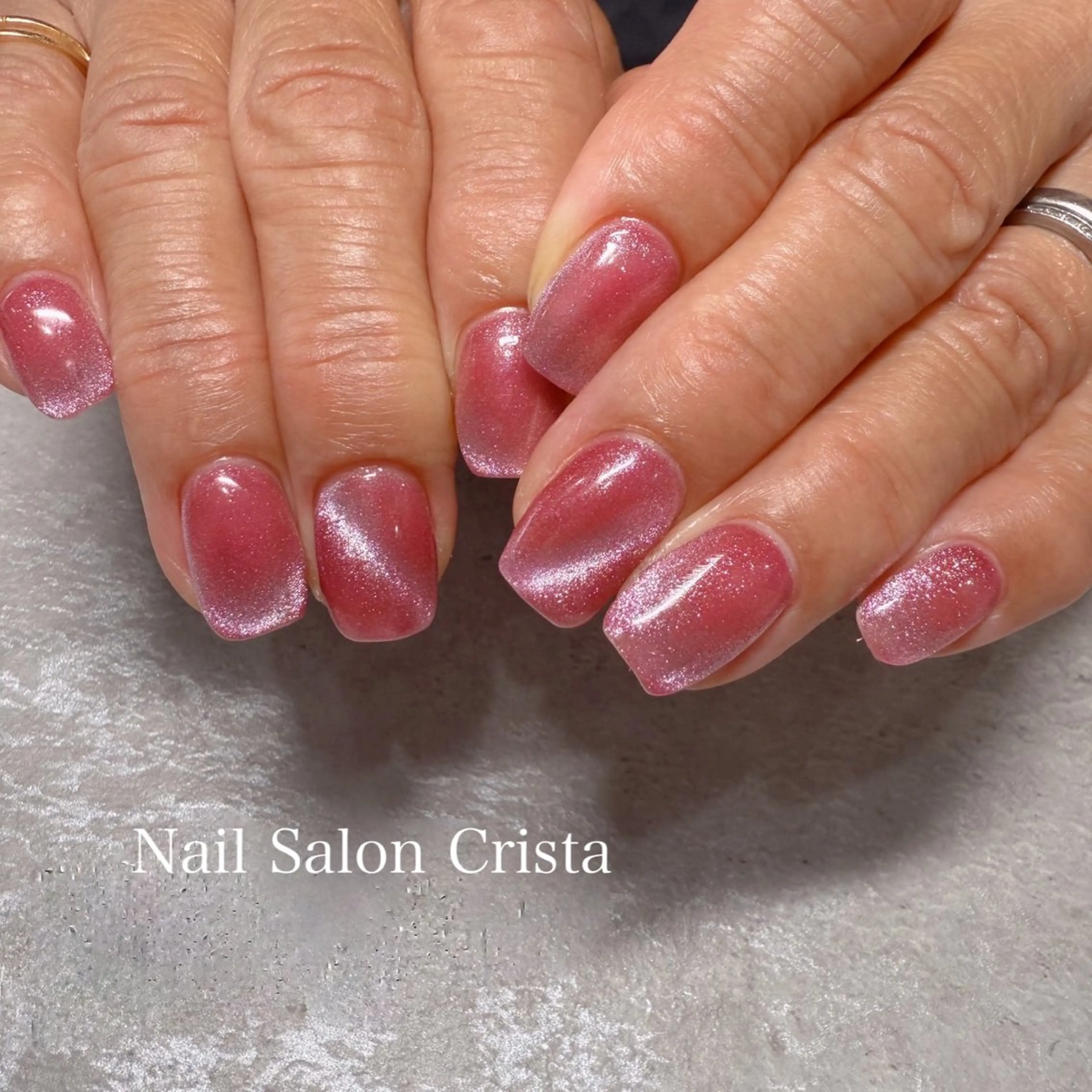 ネイル ジェルネイル パラジェル 赤色 ハンドネイル CRISTA所属・CRISTA MOMOのネイルデザイン