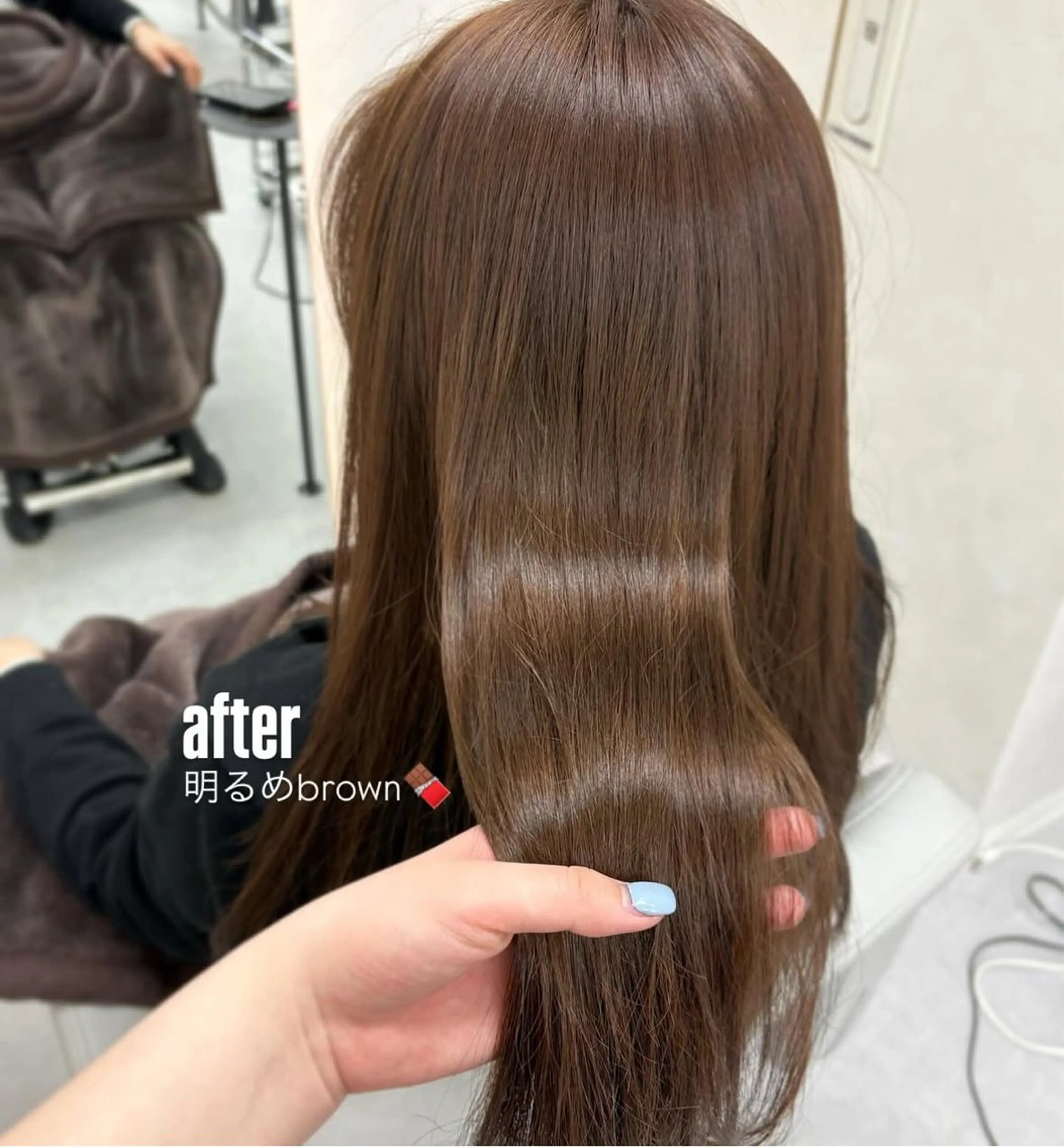 ロング カラー ブラウンカラー アイナ🤍レイヤー カット/透明感ヘアのヘアスタイル