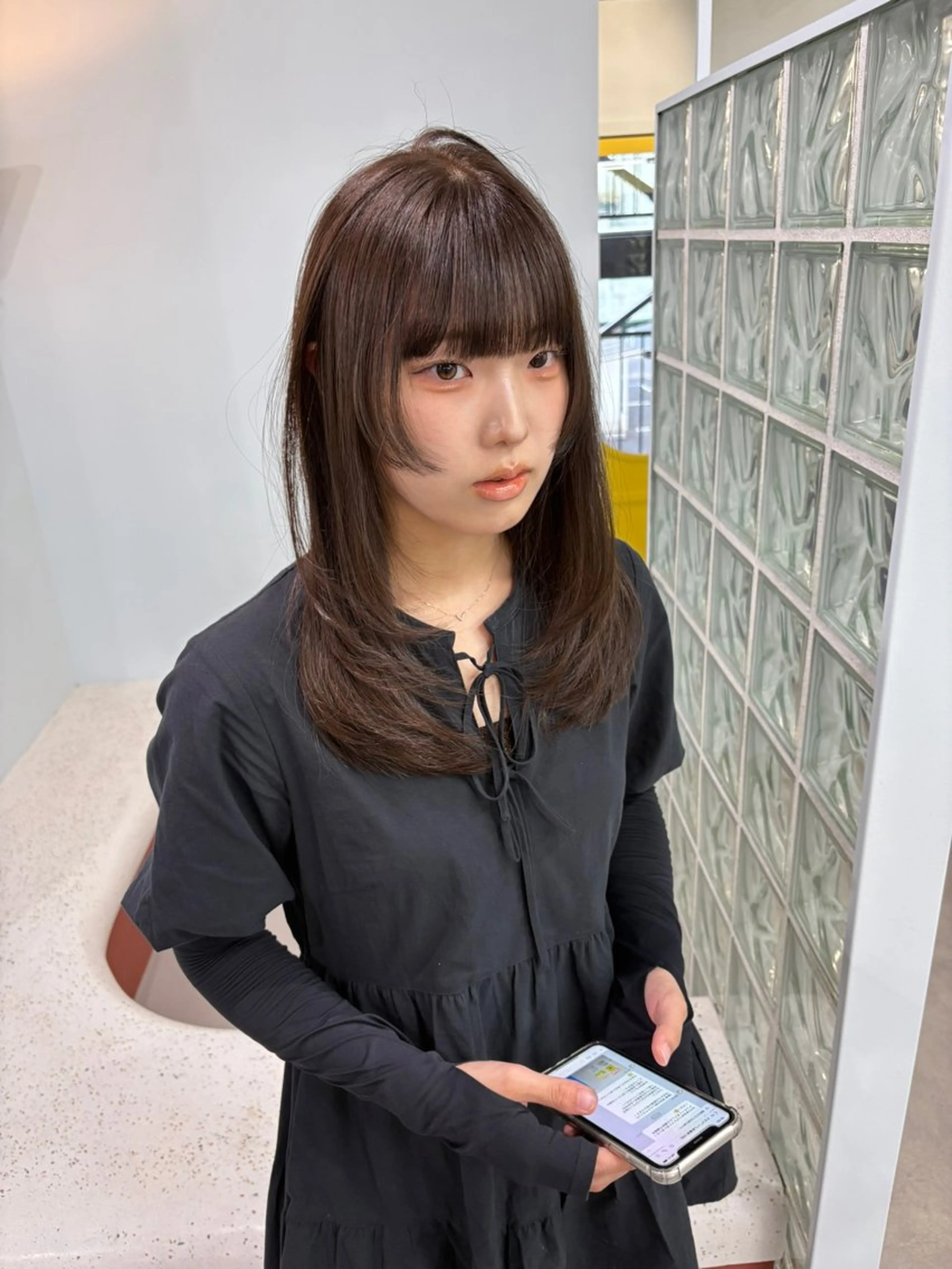 カラー ブラウンカラー オリーブブラウン ヘアカラー 【qulim】松尾 香透のヘアスタイル