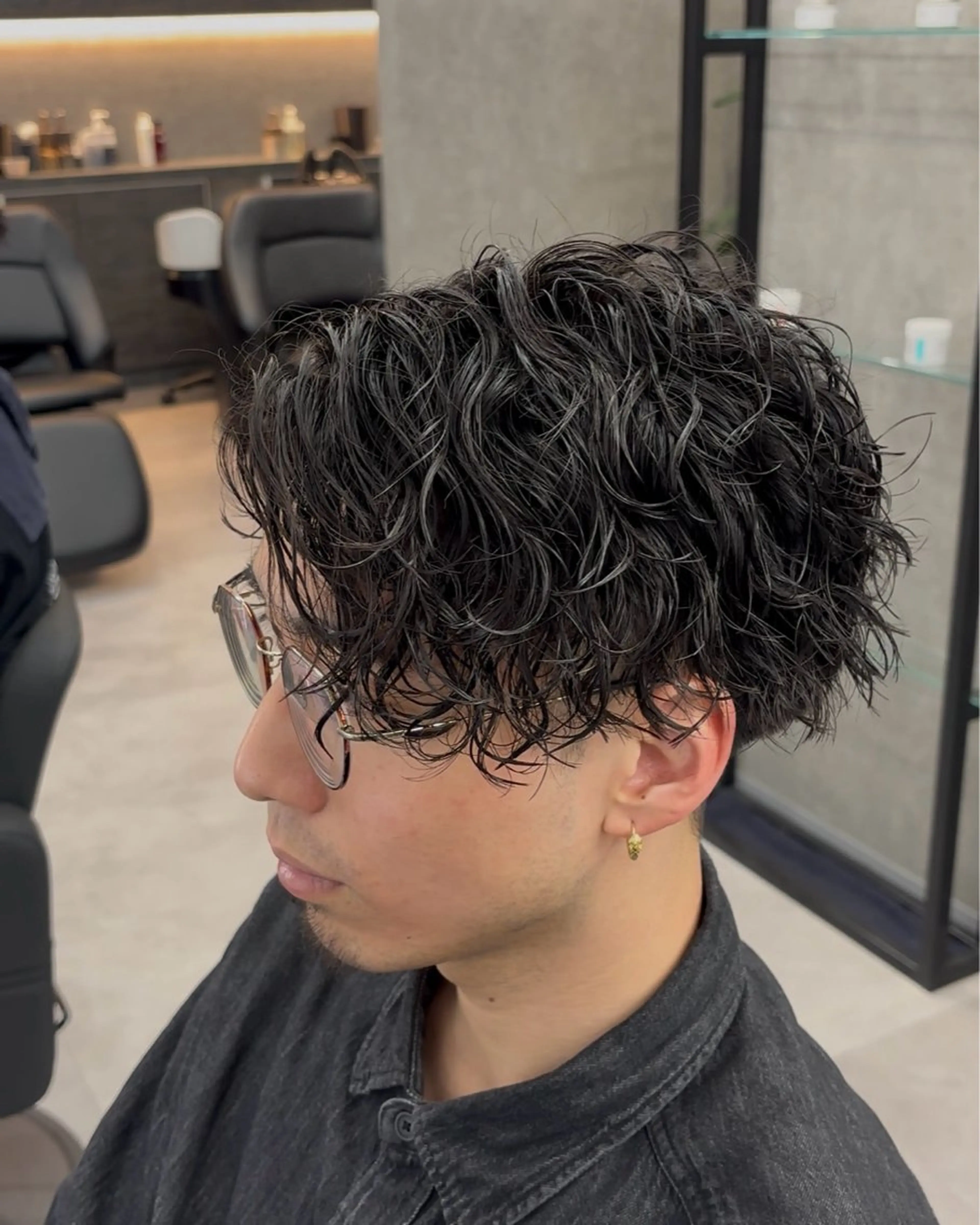 ミディアム カット パーマ 田村 丈晴/カラー/パーマのヘアスタイル