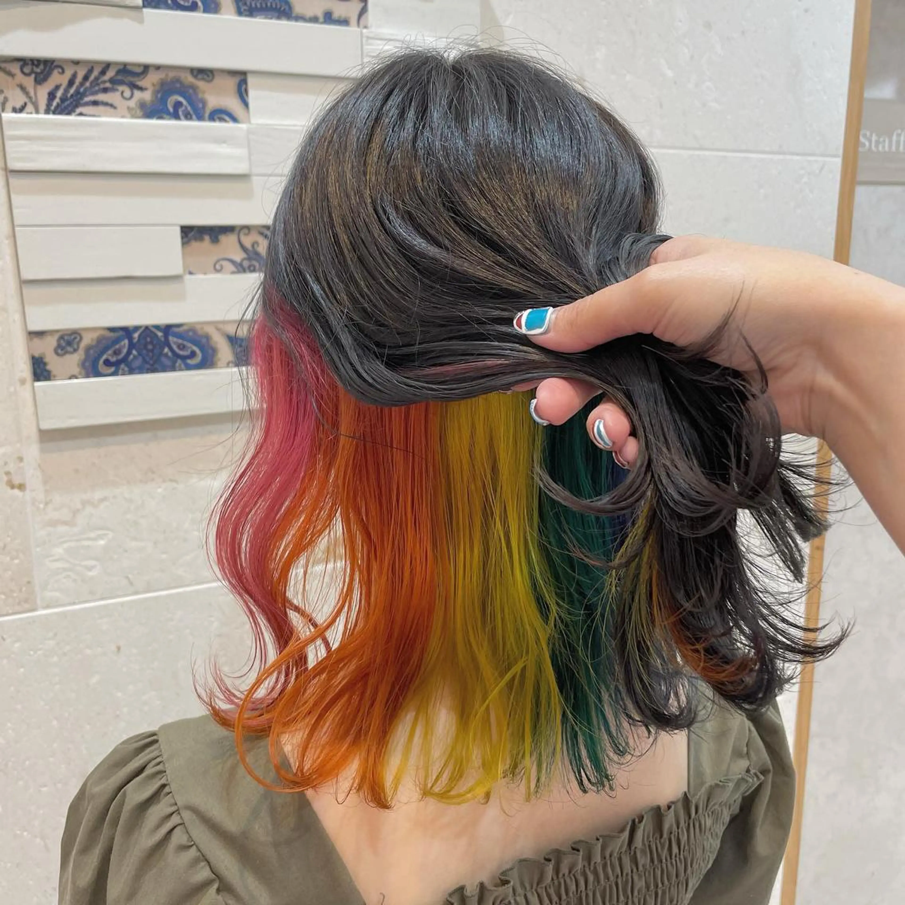 ミディアム カラー カット ヘアカラー トリートメント 💘カラー人気Ｎｏ. １💘SAYAのヘアスタイル