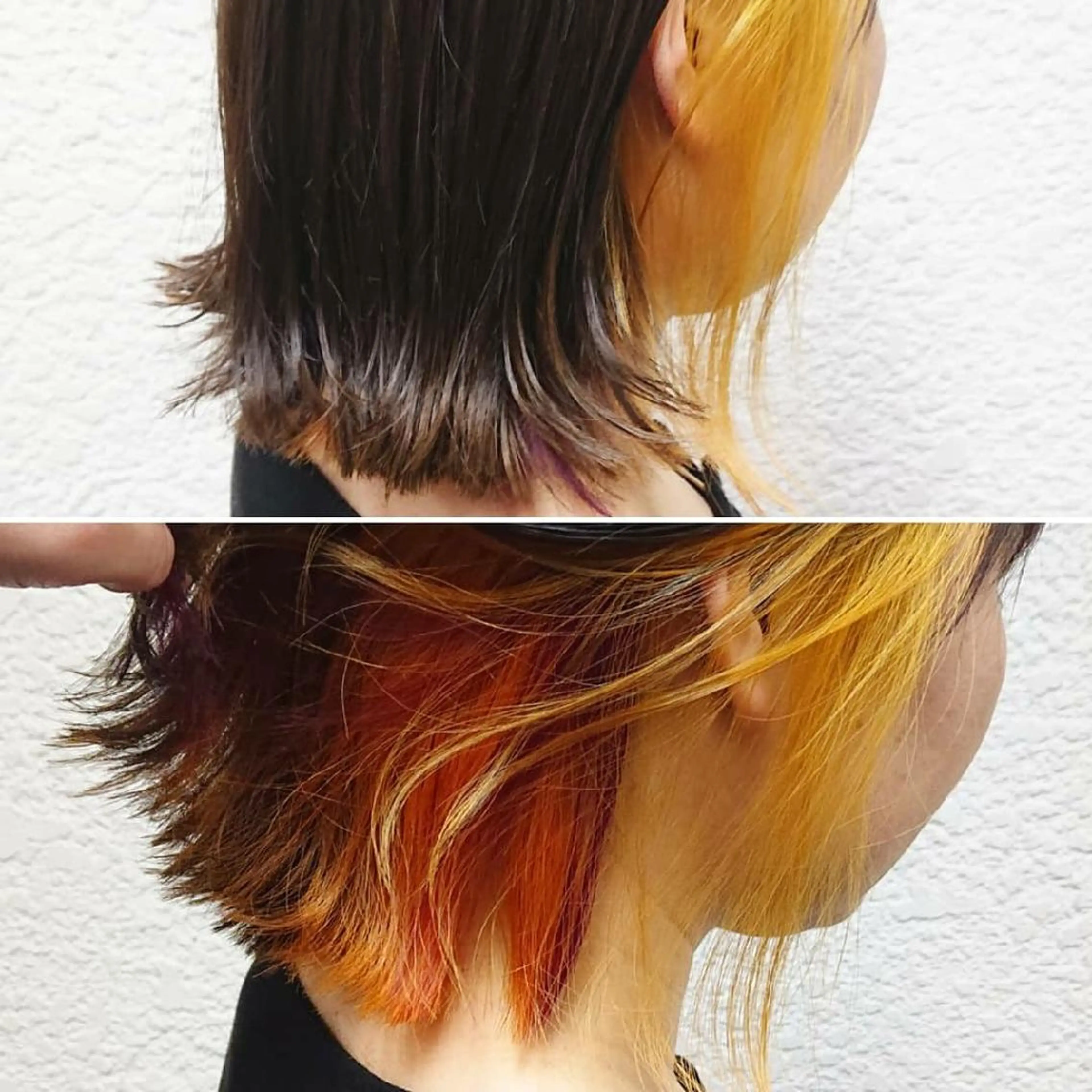 ミディアム カラー ACROあべの店所属・艶カラー/インナー /グラデ/大西小百合のヘアスタイル