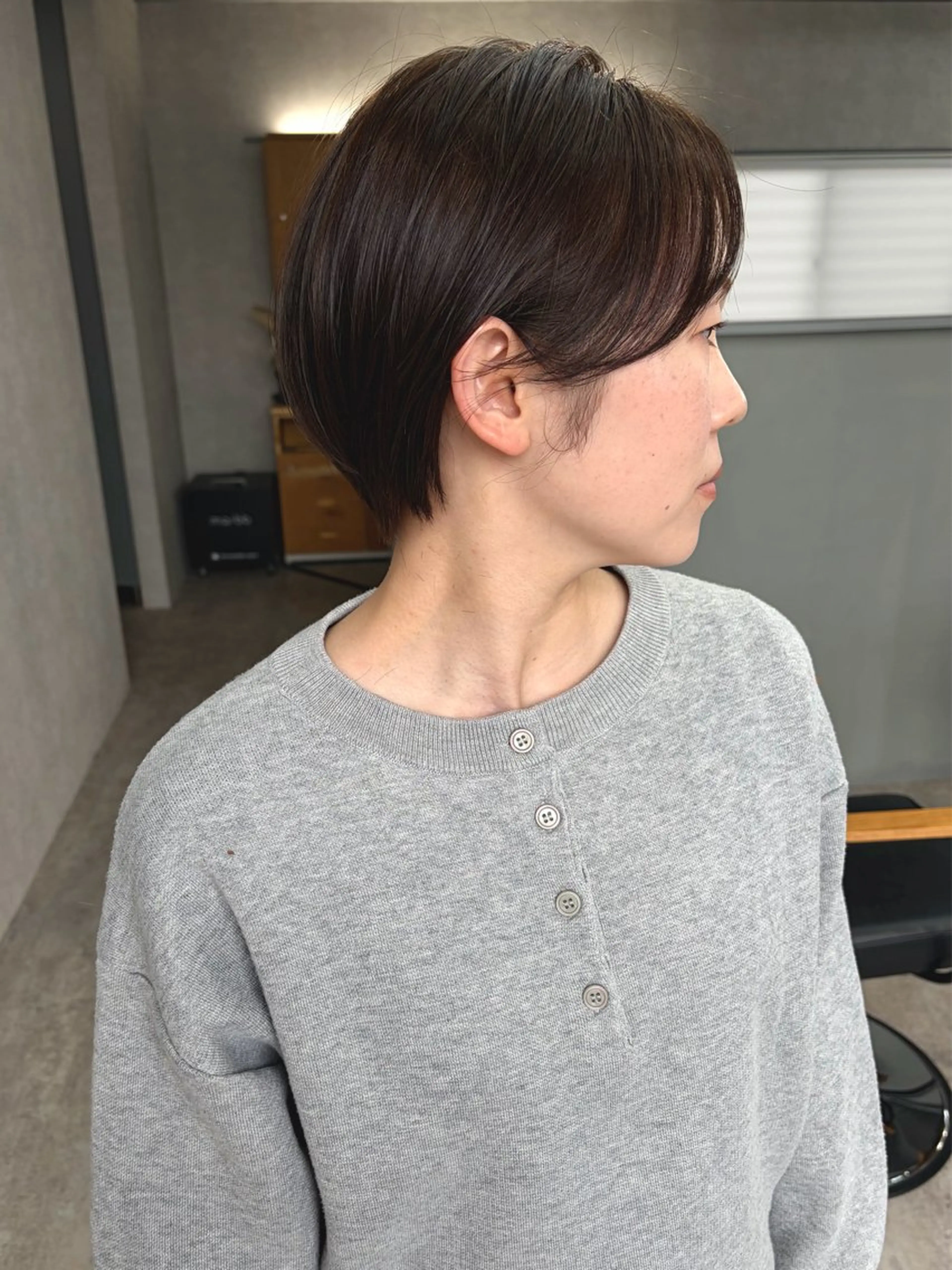 ショート くびれヘア ショートヘア カット ヘアカラー トリートメント S. Hitomiのヘアスタイル