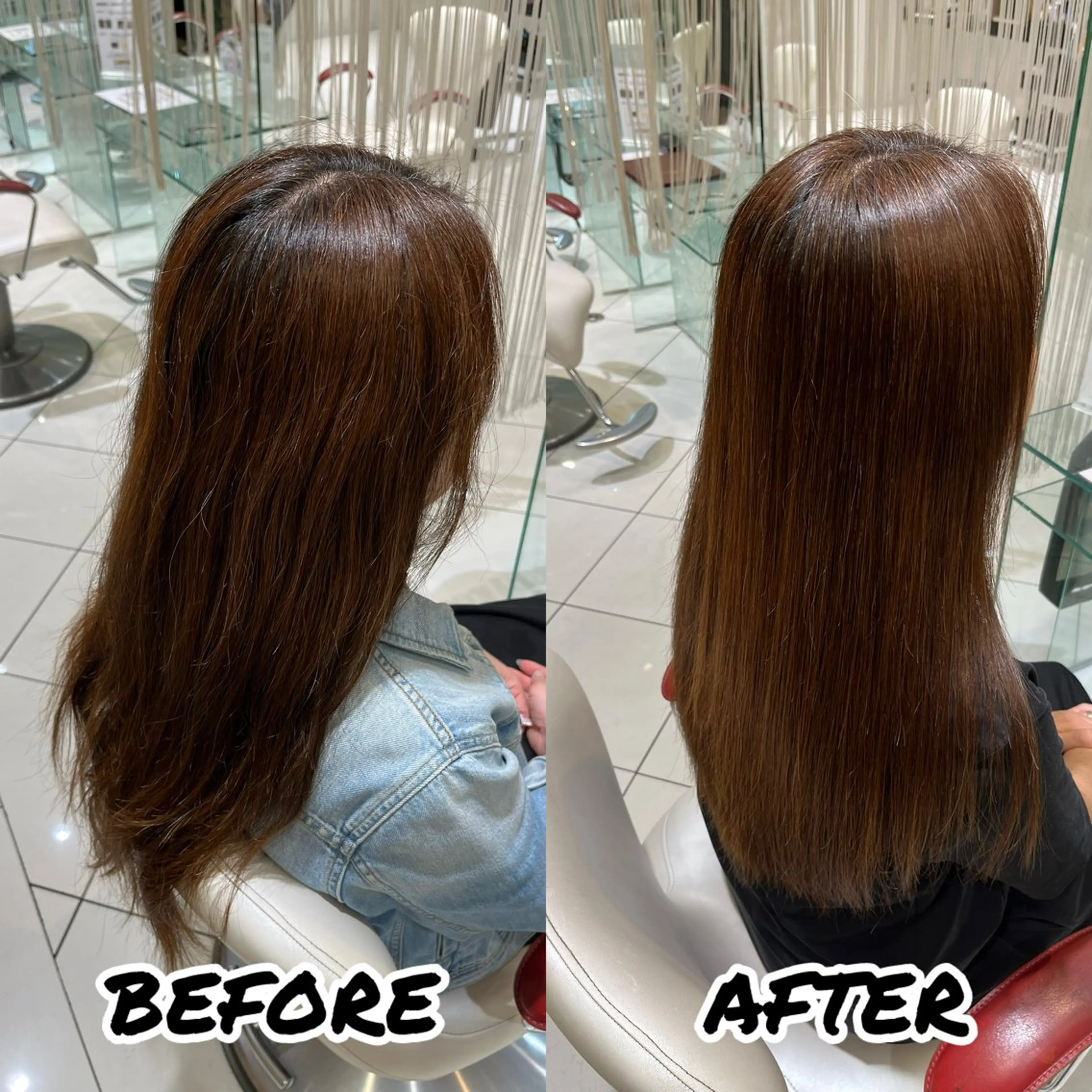 ロング カット 縮毛矯正 トリートメント 髪質改善美容師 鈴木のヘアスタイル