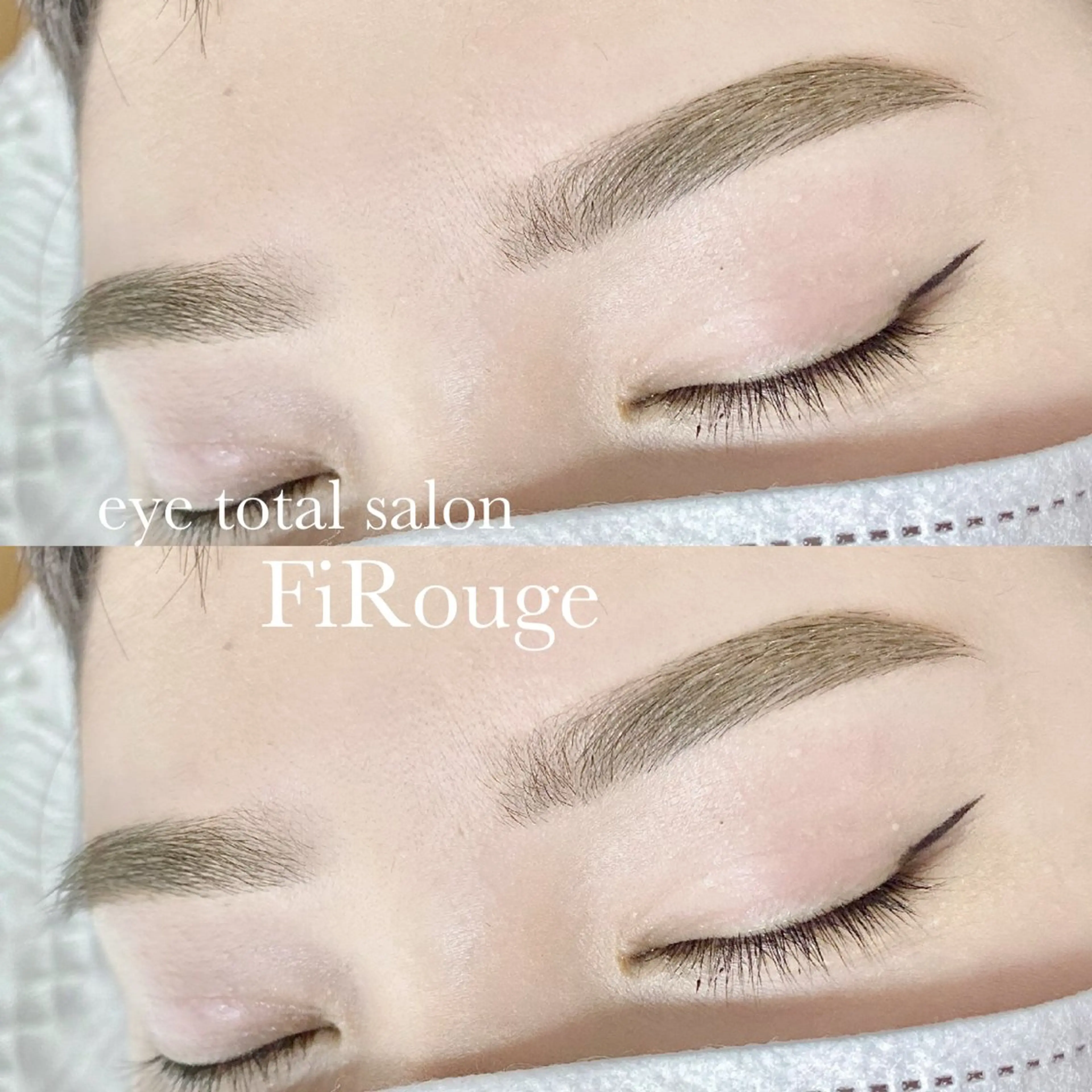 【アイブロウWAX脱毛＋間引き】眉メイク込み。不要な眉毛をWAX脱毛(1回)で除去。骨格、表情筋に合わせて似合う美眉に✨の写真