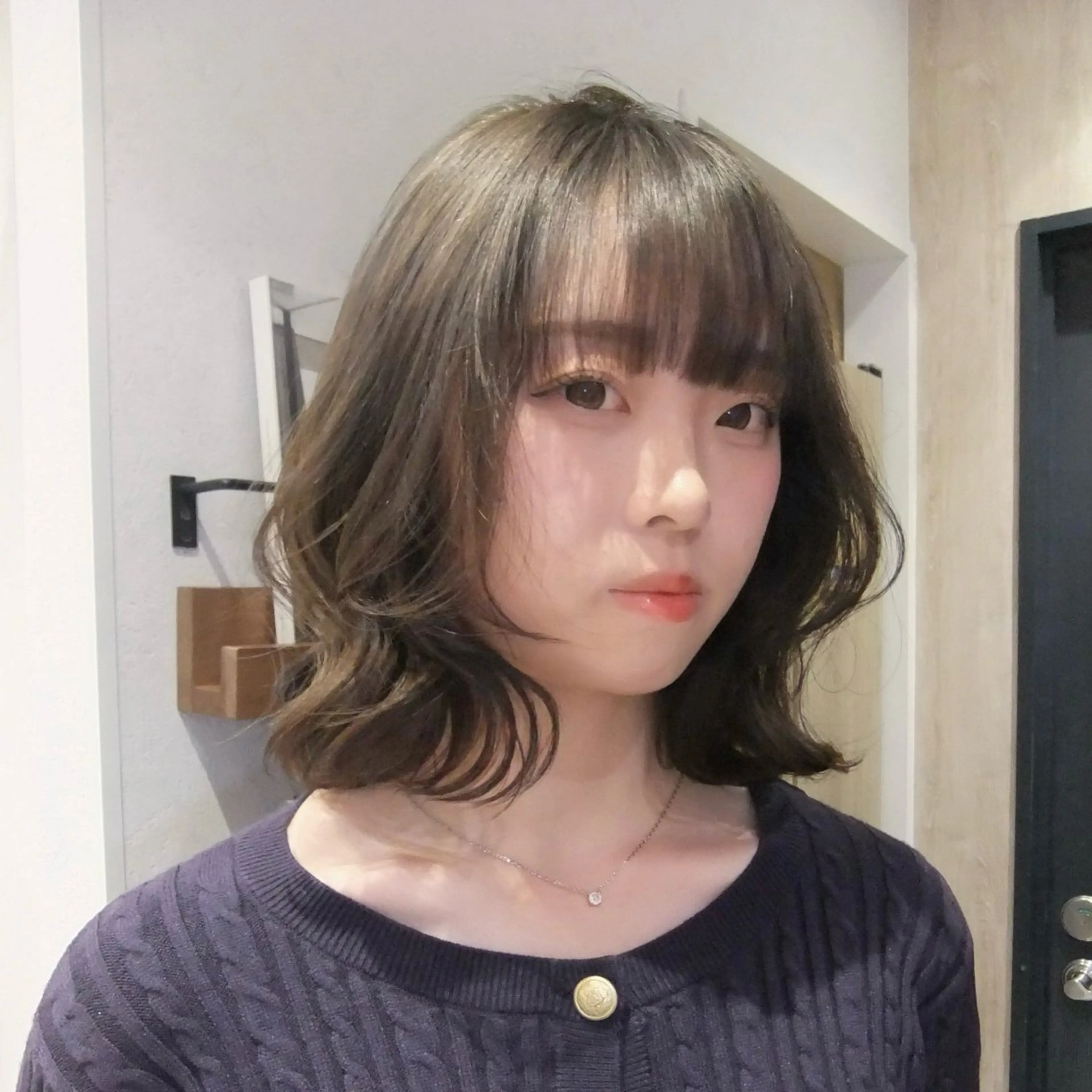 ミディアム カラー ヘアカラー トリートメント レイヤー/似合わせ/ yuan⟡.·のヘアスタイル