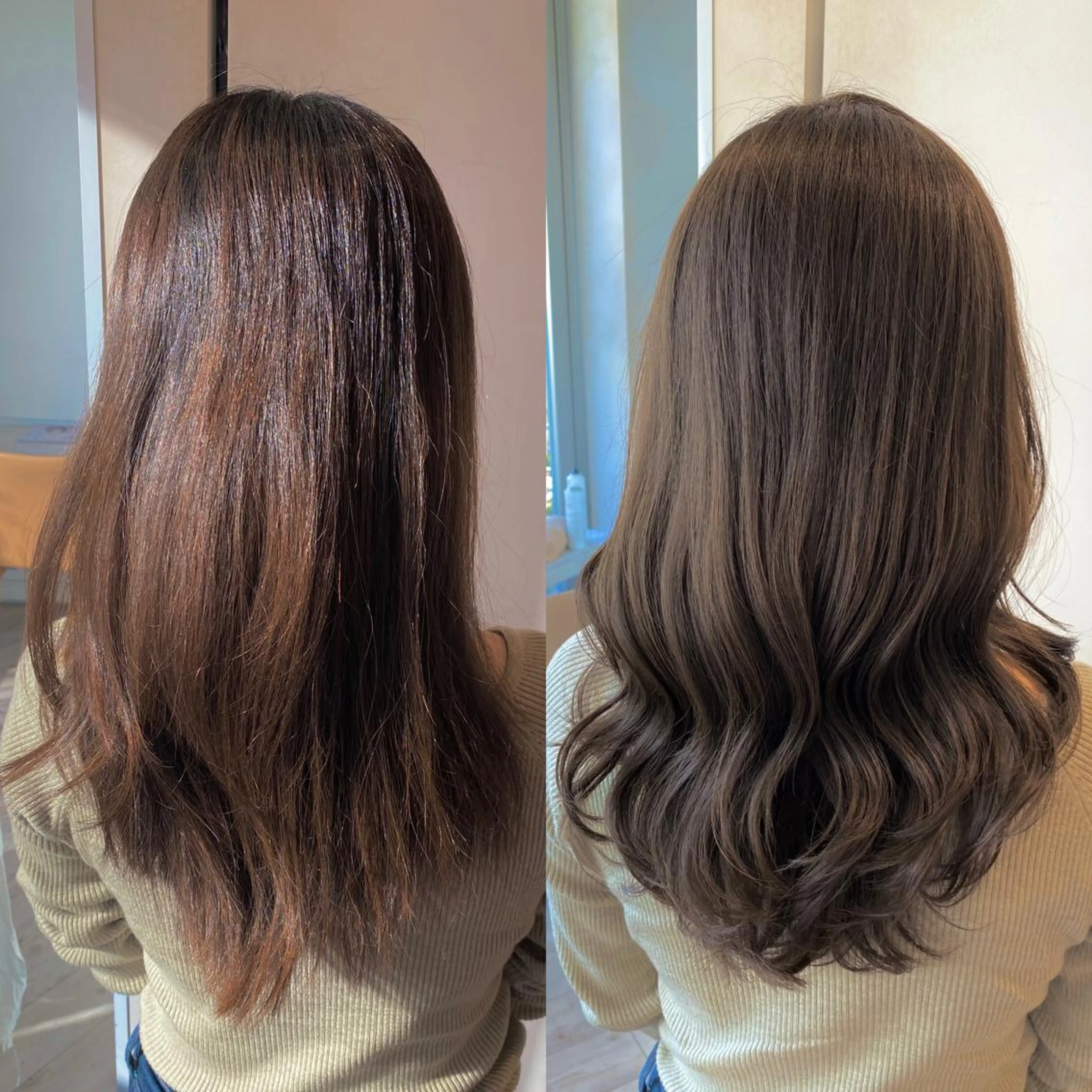 ロング カラー 顔まわりカット🌟 くびれヘア/寺門遥輝のヘアスタイル