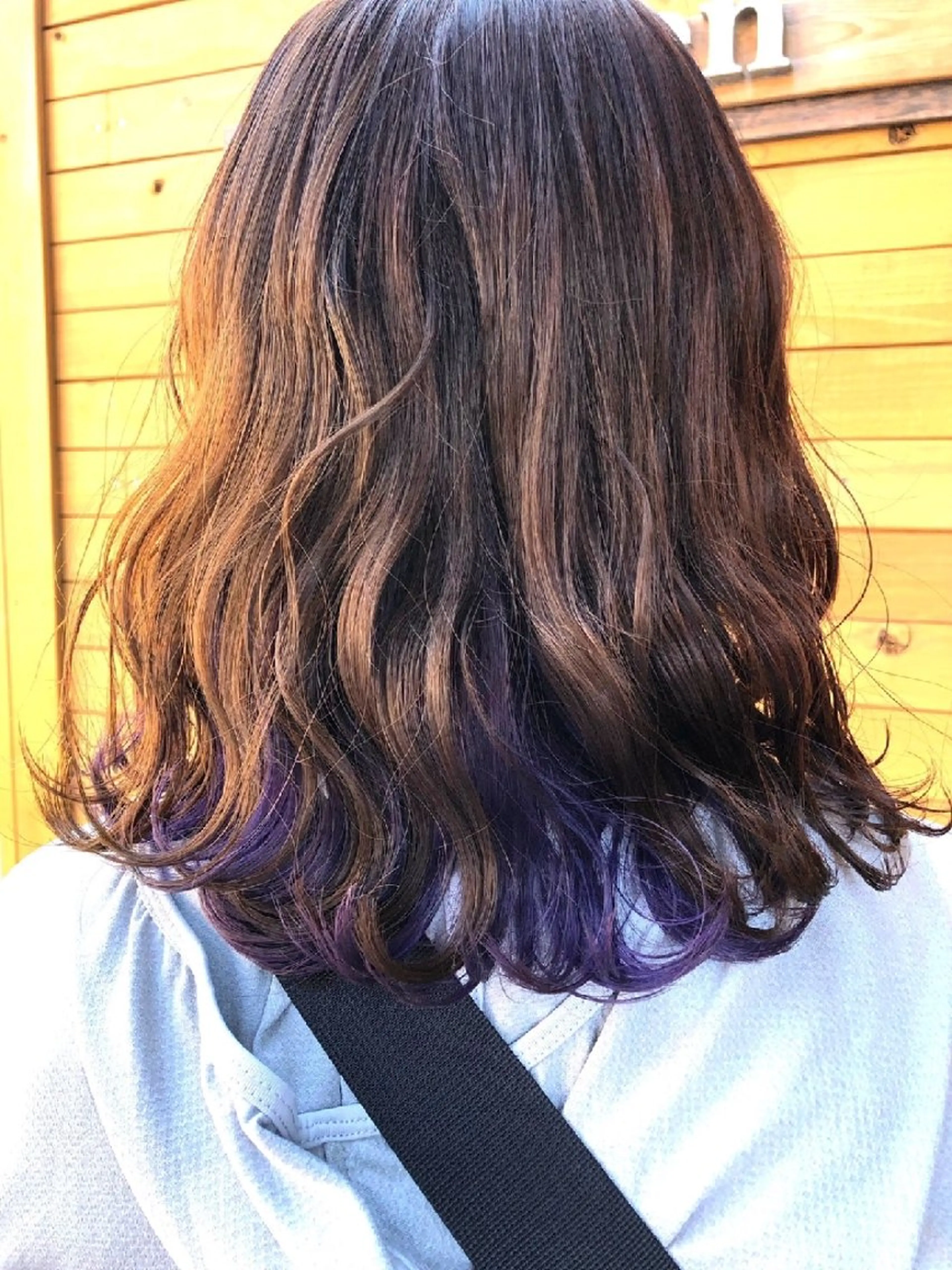 セミロング カラー 埼玉久喜/ハイトーン デザインカラーRYOのヘアスタイル