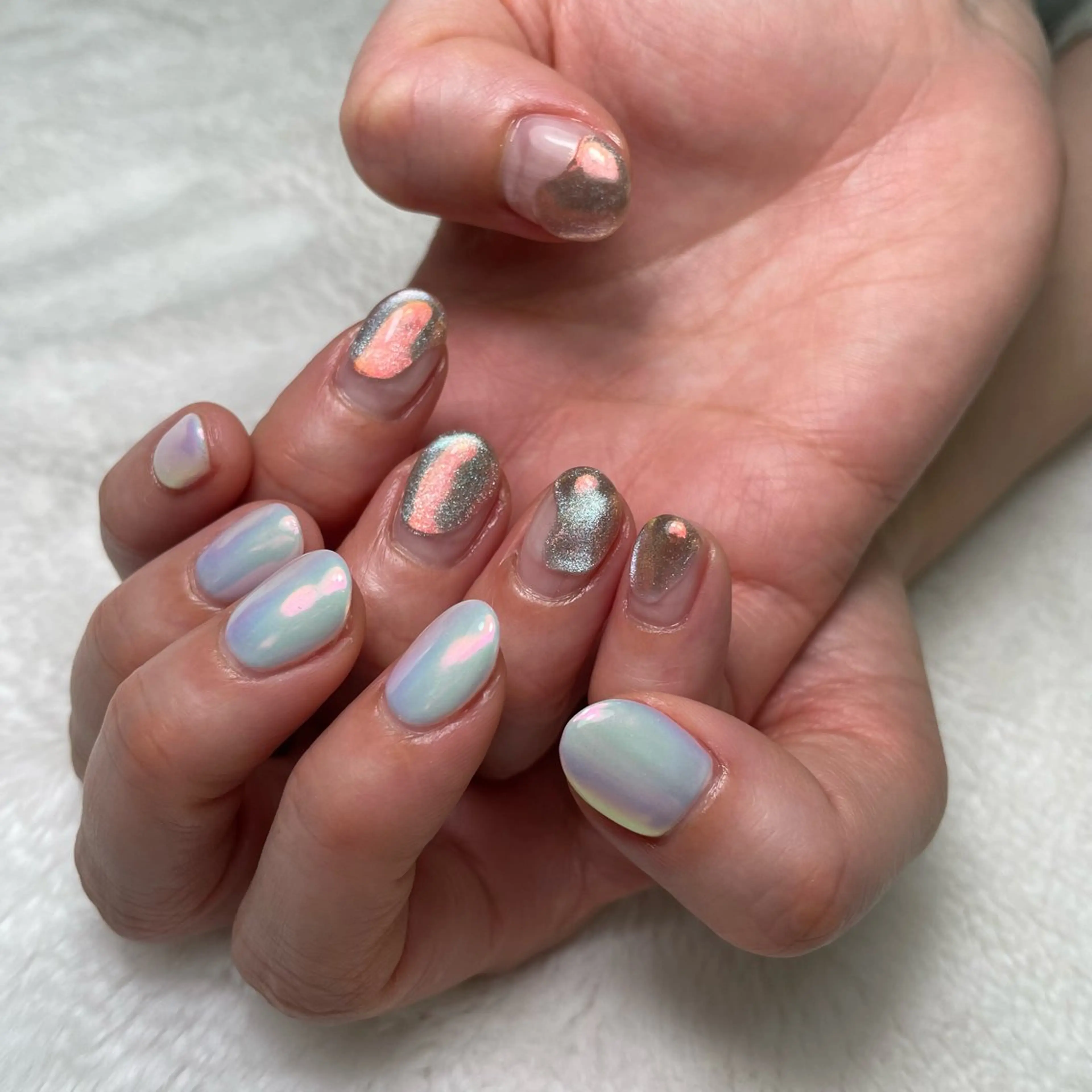 ネイル アートネイル ミラーネイル kipinail 川﨑えりかのネイルデザイン