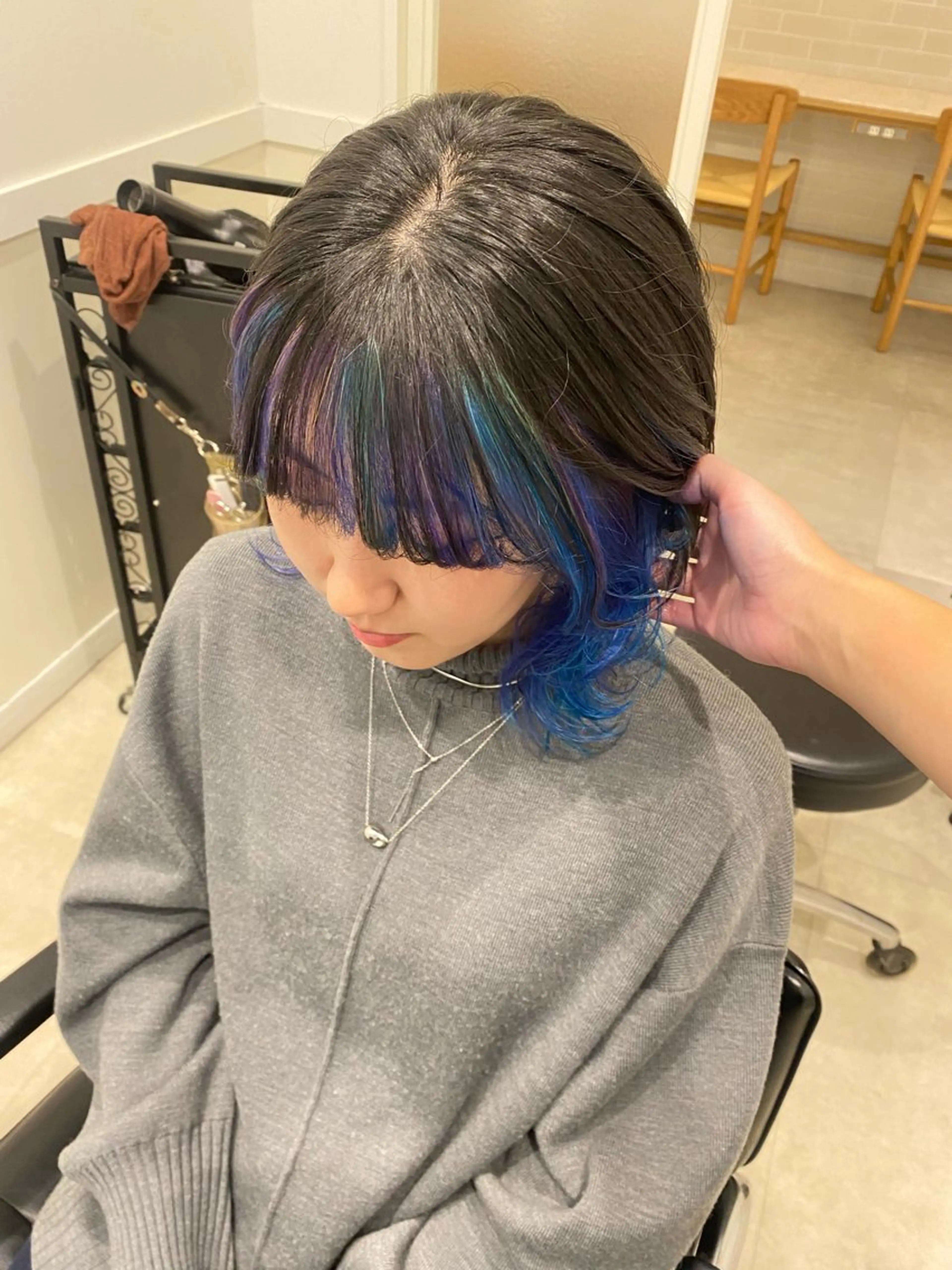 セミロング カラー ヘアカラー 🌼透け感カラー 🌼Rinaのヘアスタイル