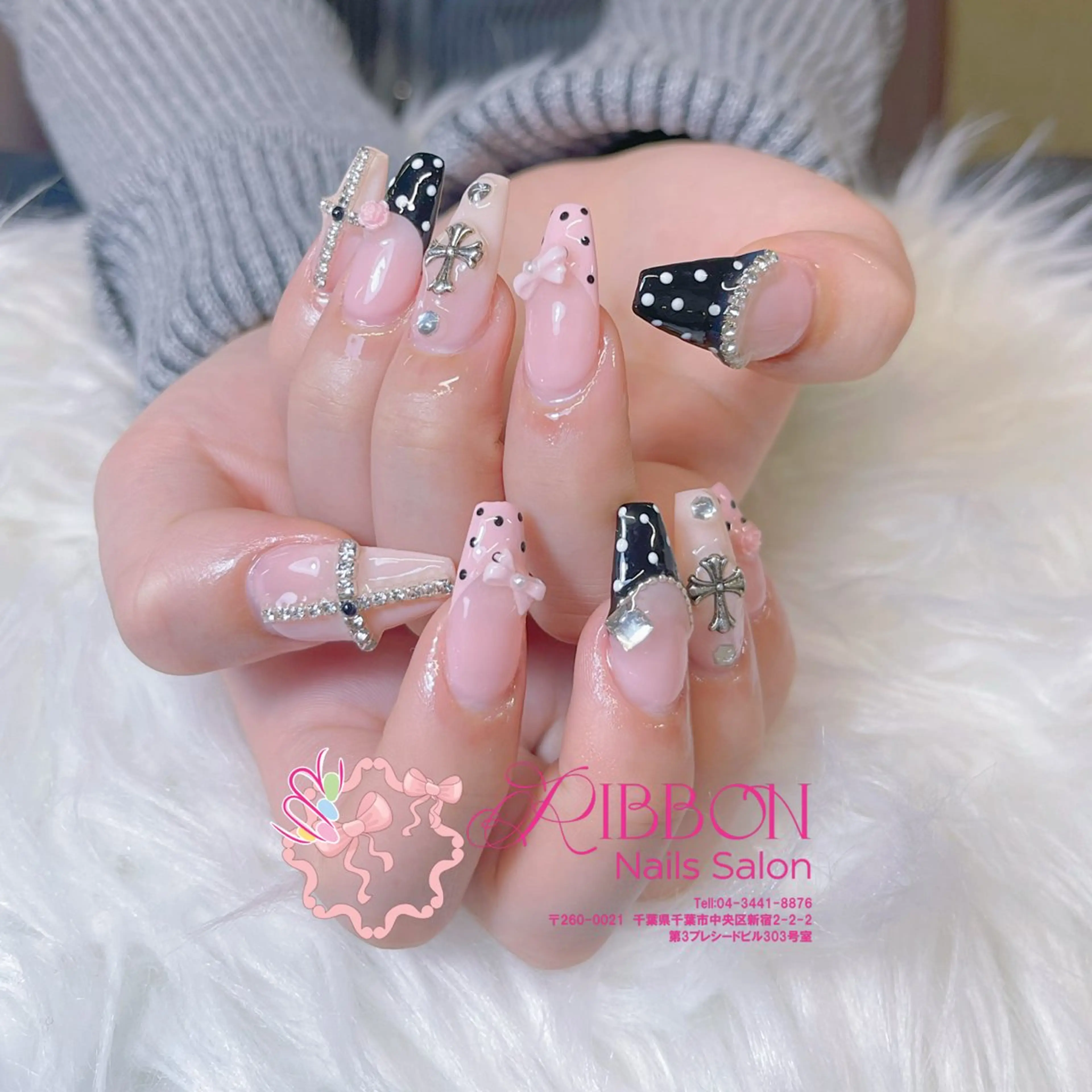 ネイル フレンチネイル ジェルネイル マグネットネイル 持ち込み ニュアンスネイル ハンドネイル Ribbonnail salonのネイルデザイン