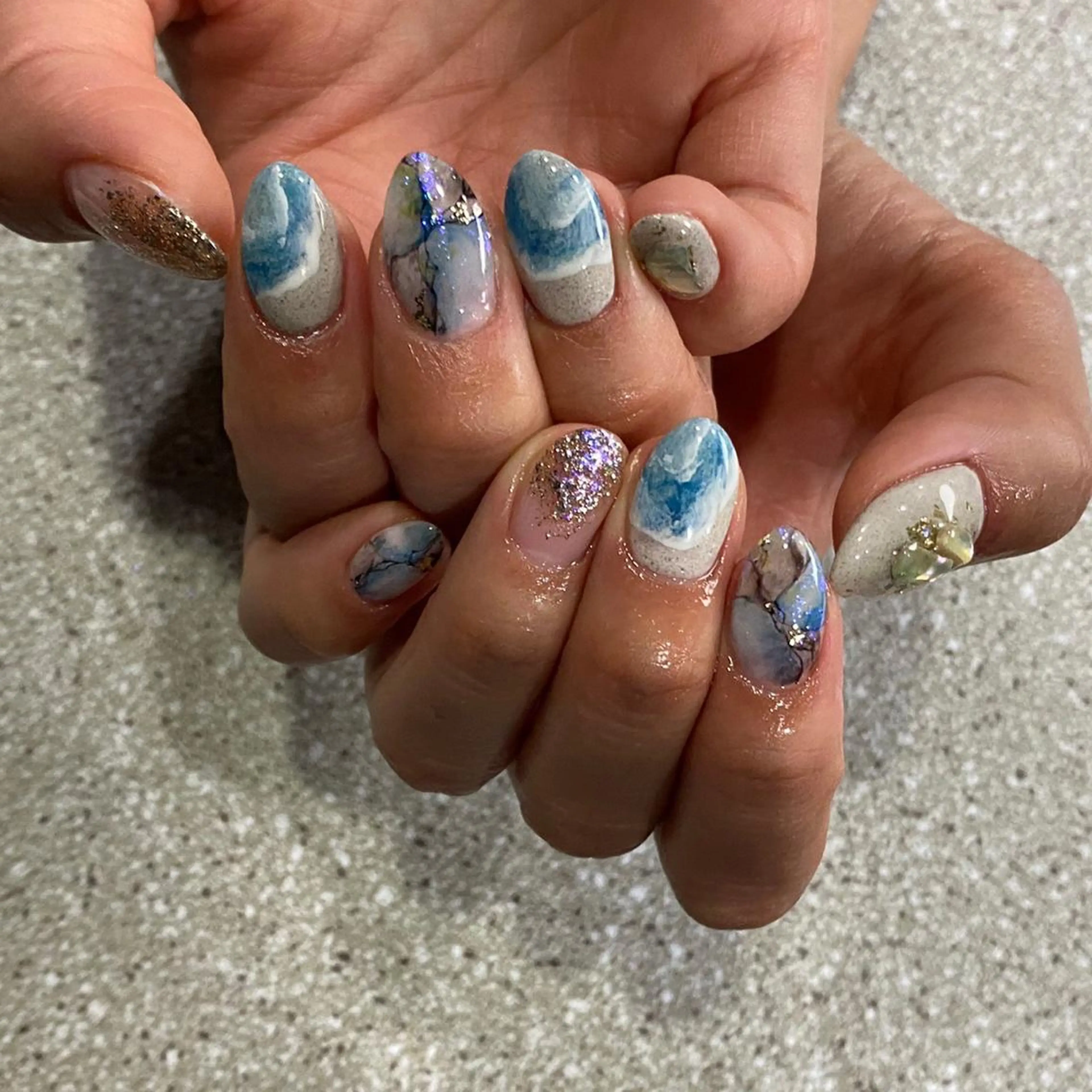 ネイル アートネイル 【やり放題専門店】 スカルプ＆長さ出しのネイルデザイン