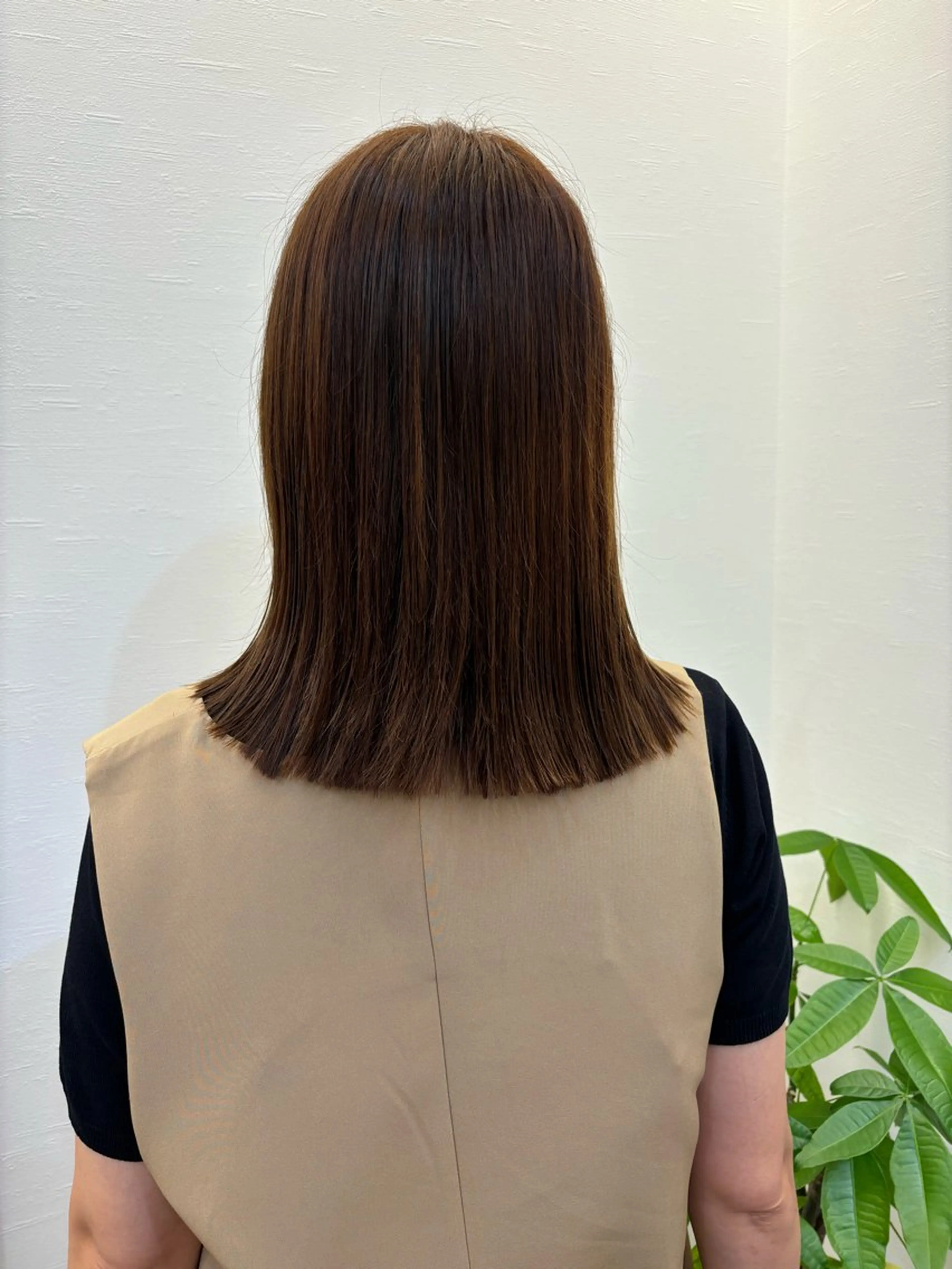 ミディアム ツノガイ エリのヘアスタイル