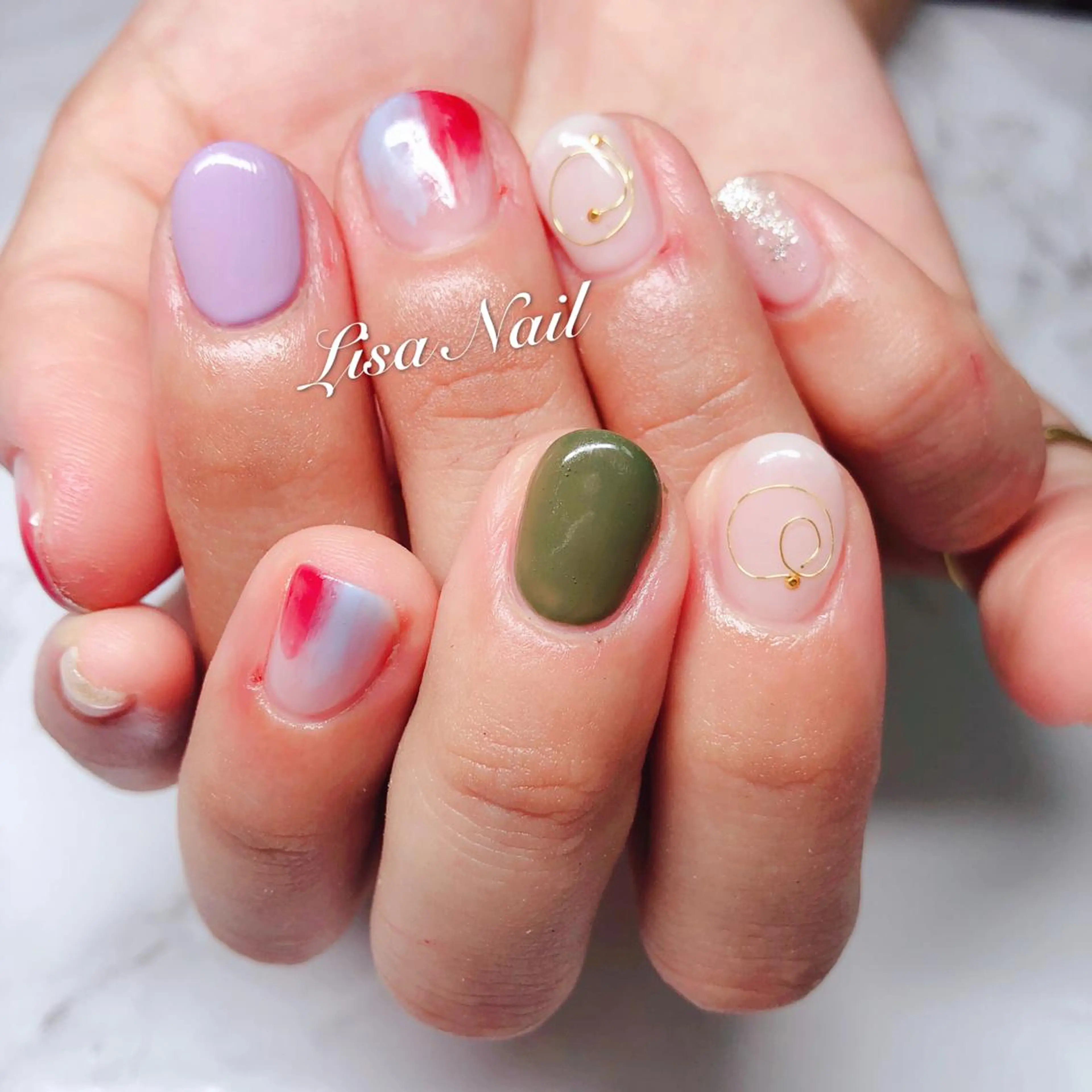 ネイル 🎀 RI🎀のネイルデザイン