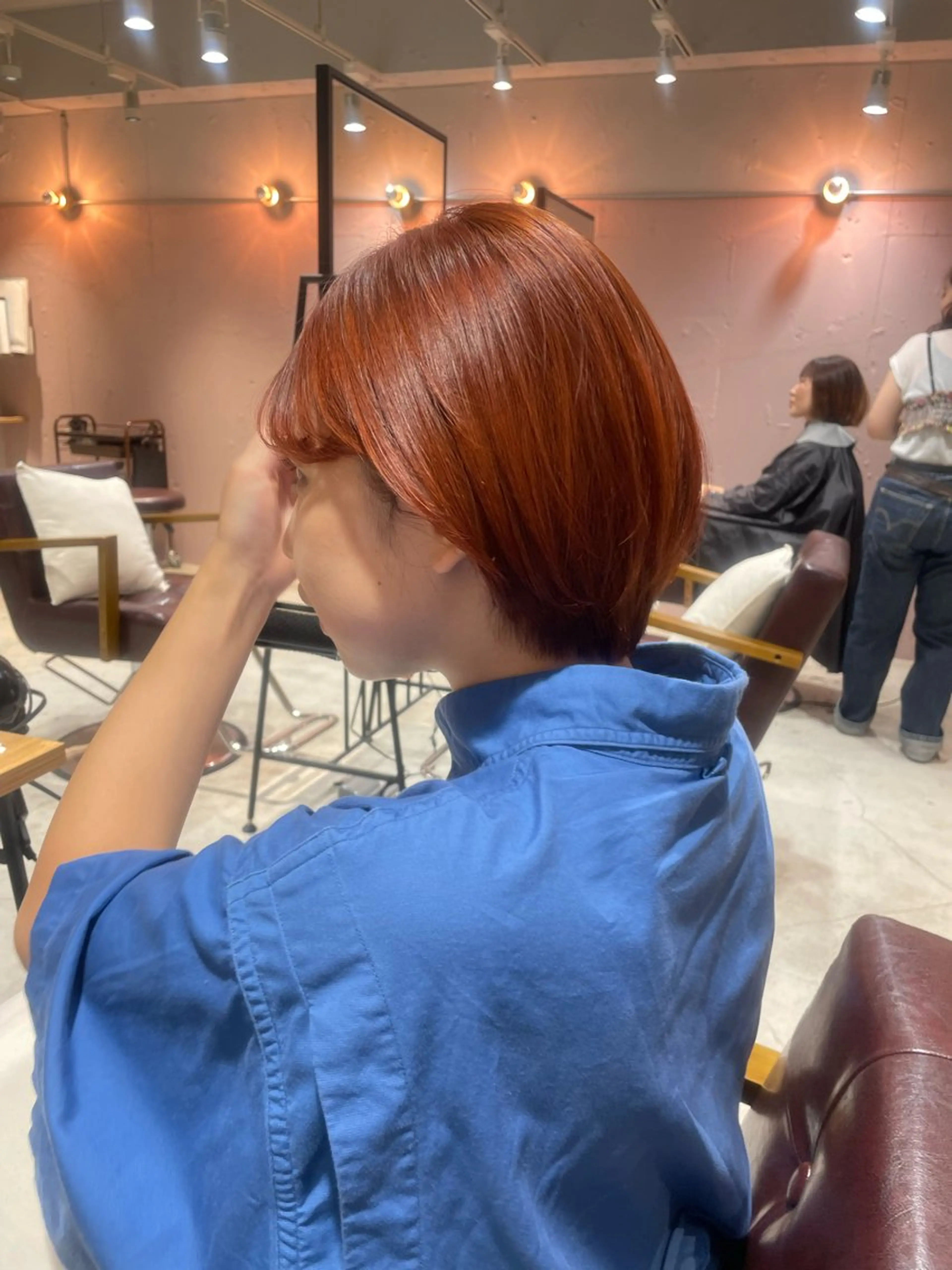 ショート カラー ヘアカラー トリートメント mei｜顔まわり ×透明感カラーのヘアスタイル