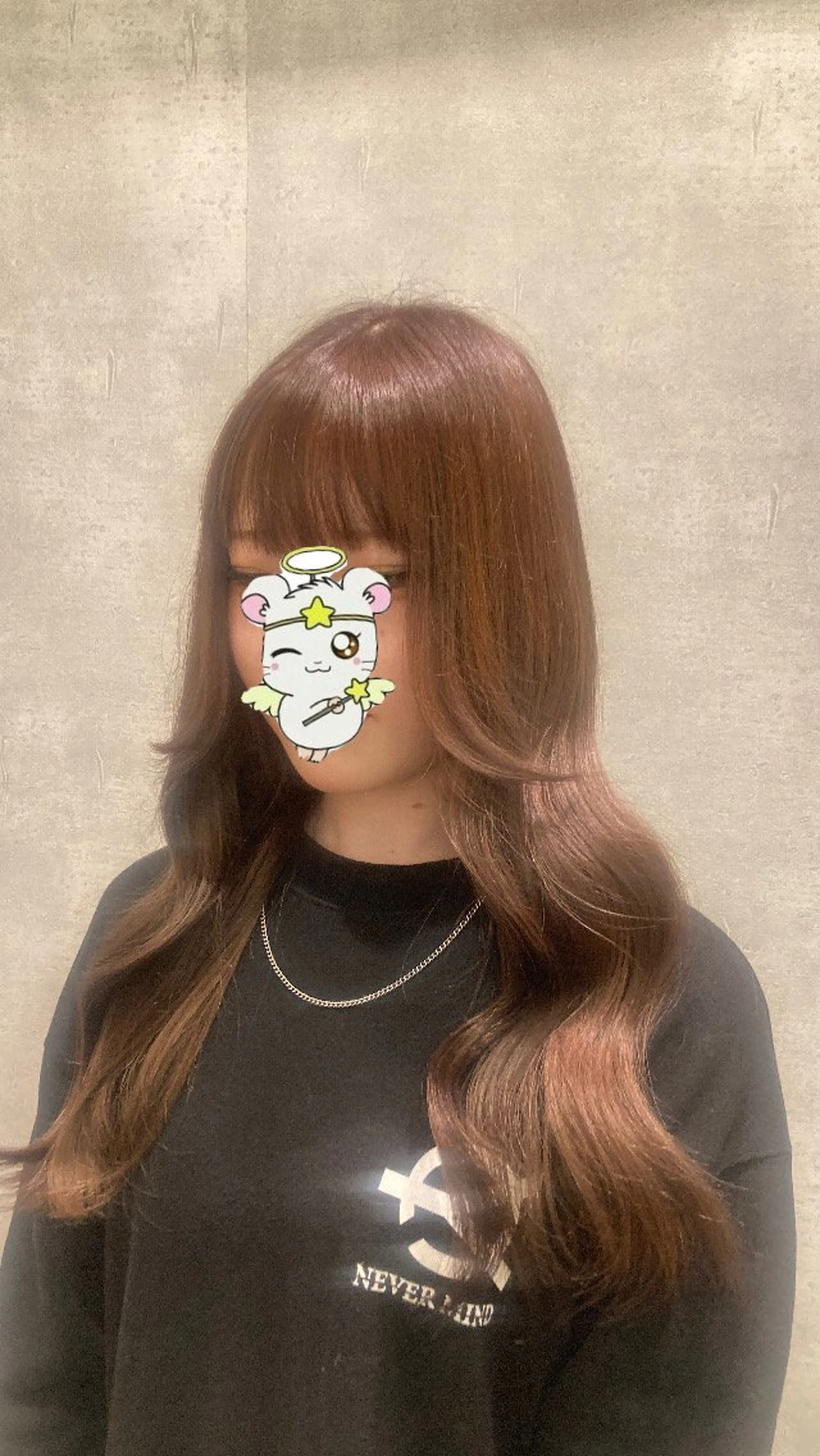 ロング カラー レイヤーカット マカロン富田/本店 大門のヘアスタイル