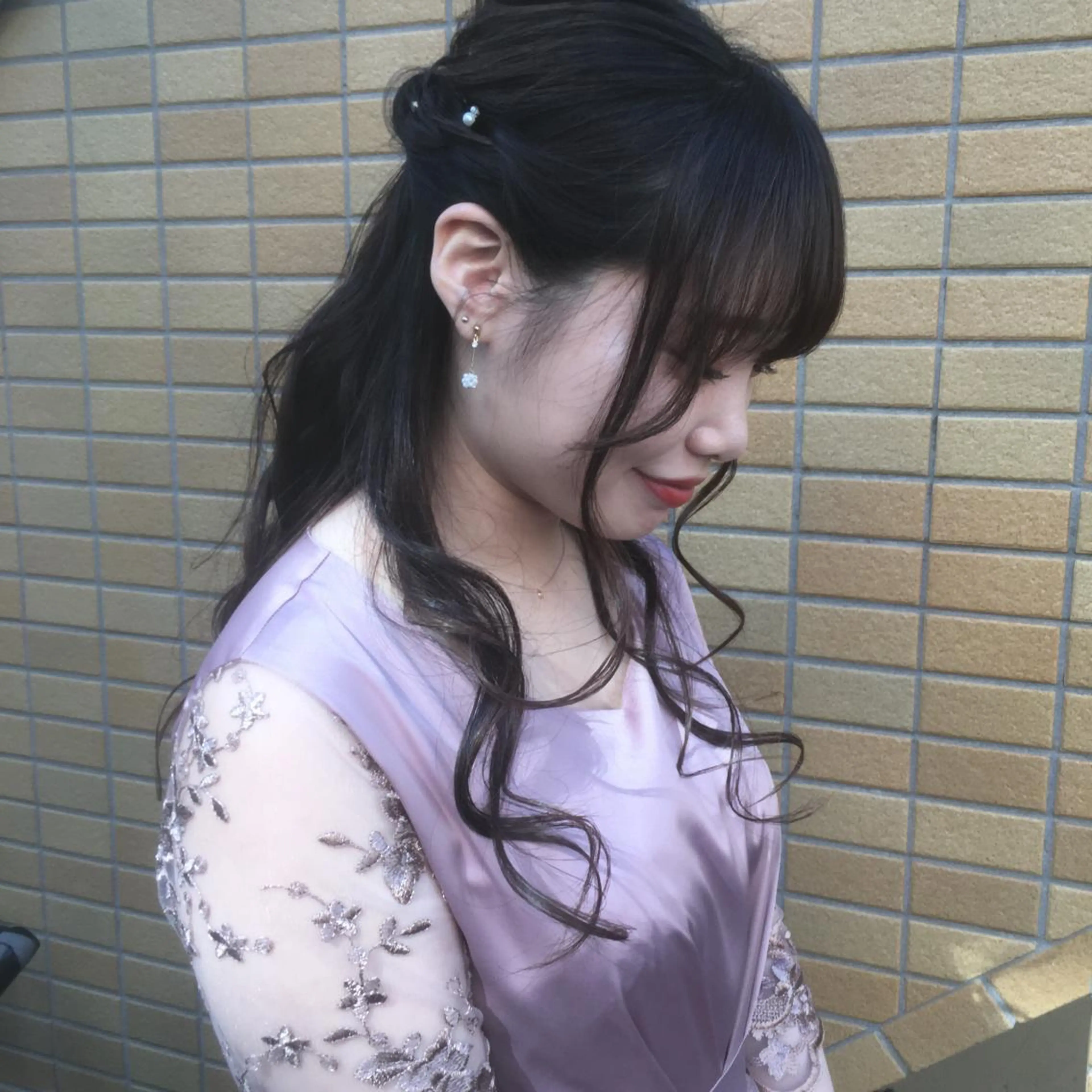 ロング ヘアアレンジ ヘアセット しのはら まどかのヘアスタイル